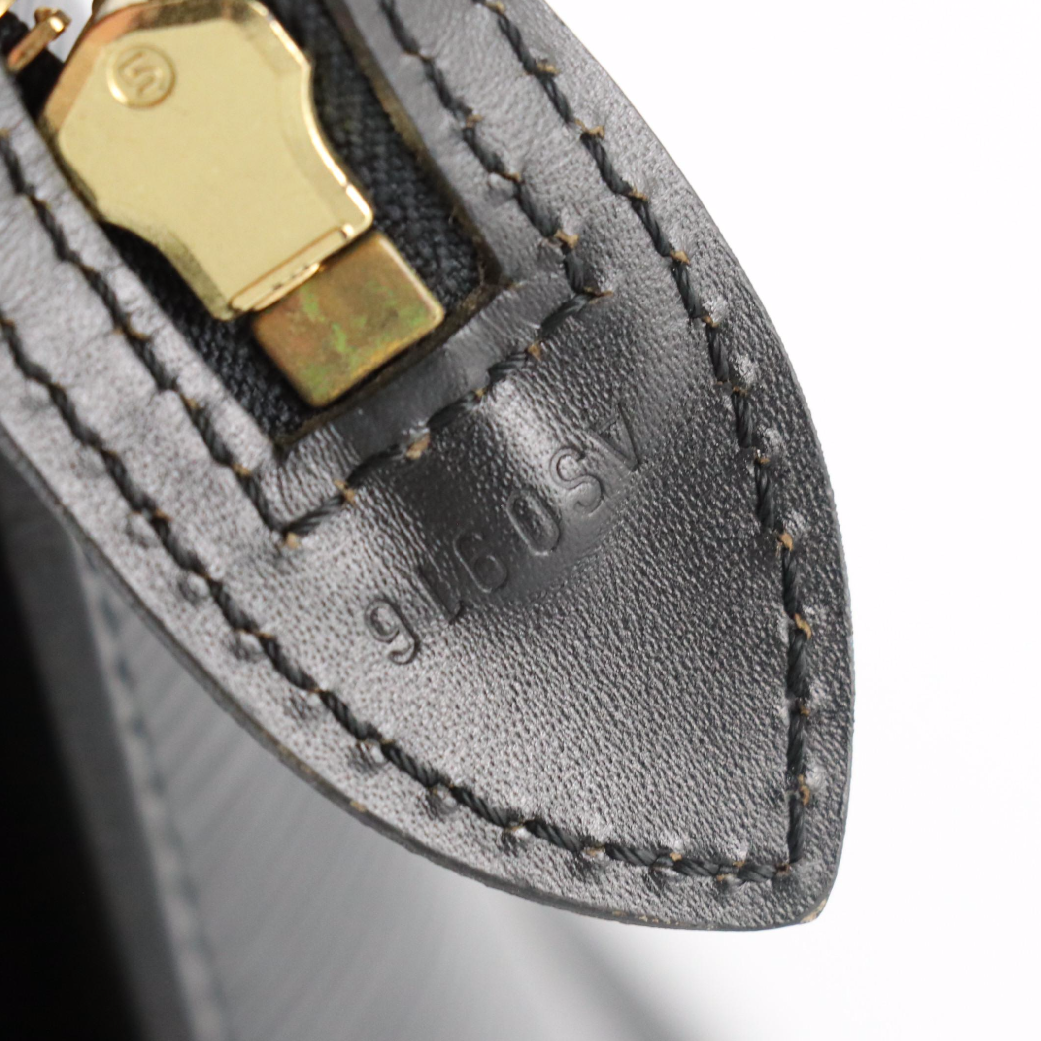 Louis Vuitton Saint Jacques GM Shoulder Bag in Black Epi Leather