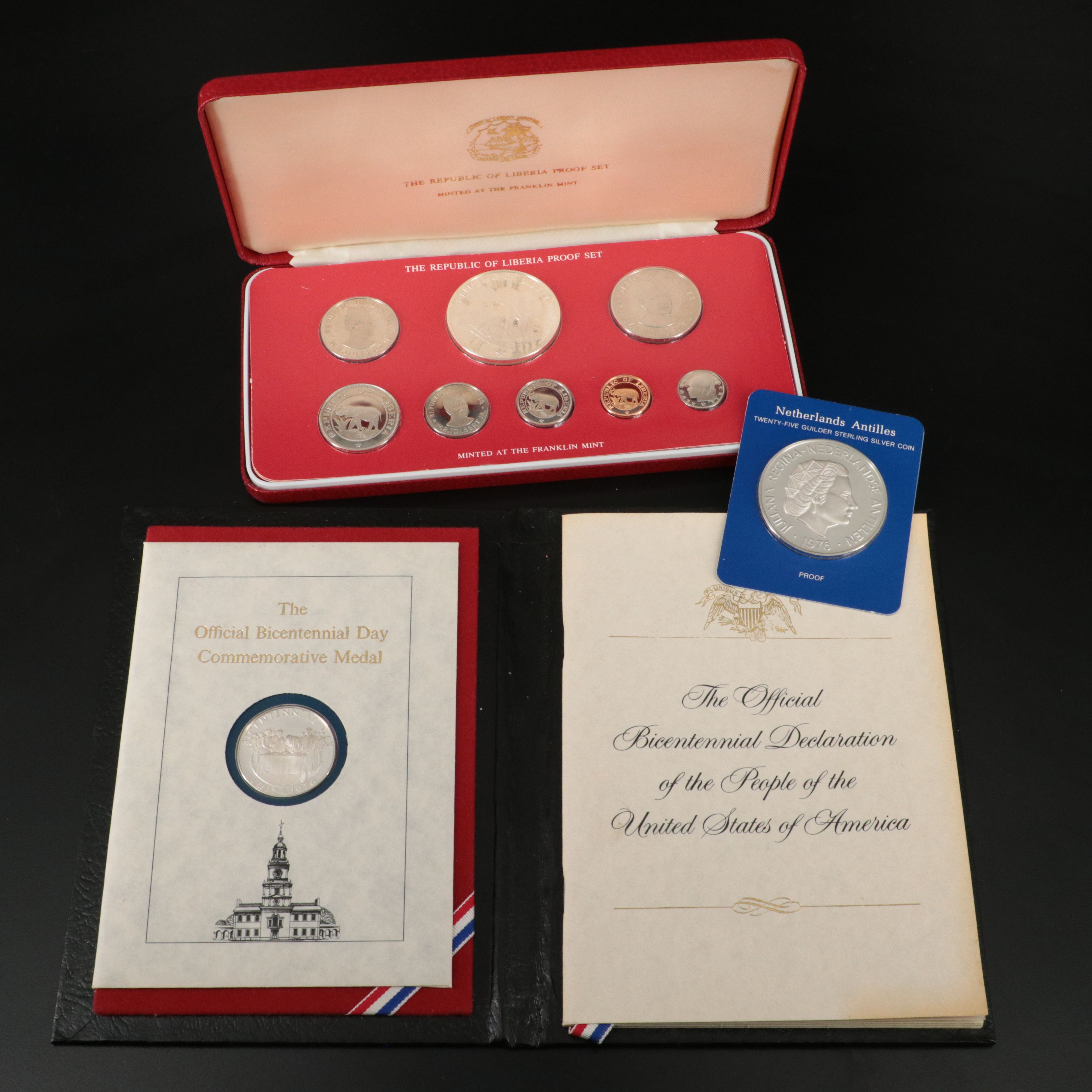 Three Silver Coins and Medals from the U.S. and the World