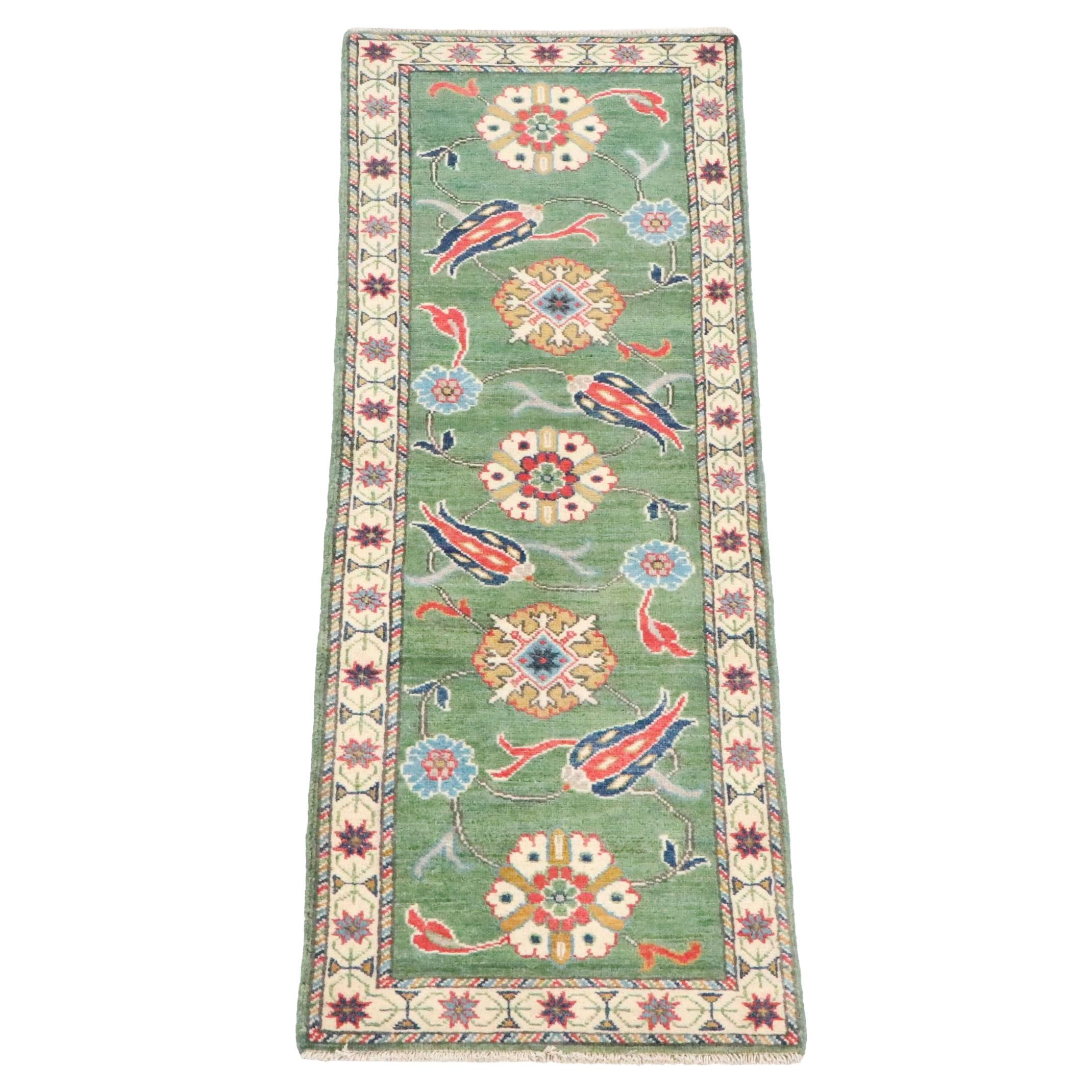 2' x 5'11 Hand-Knotted Pakistani Kazak Carpet Runner