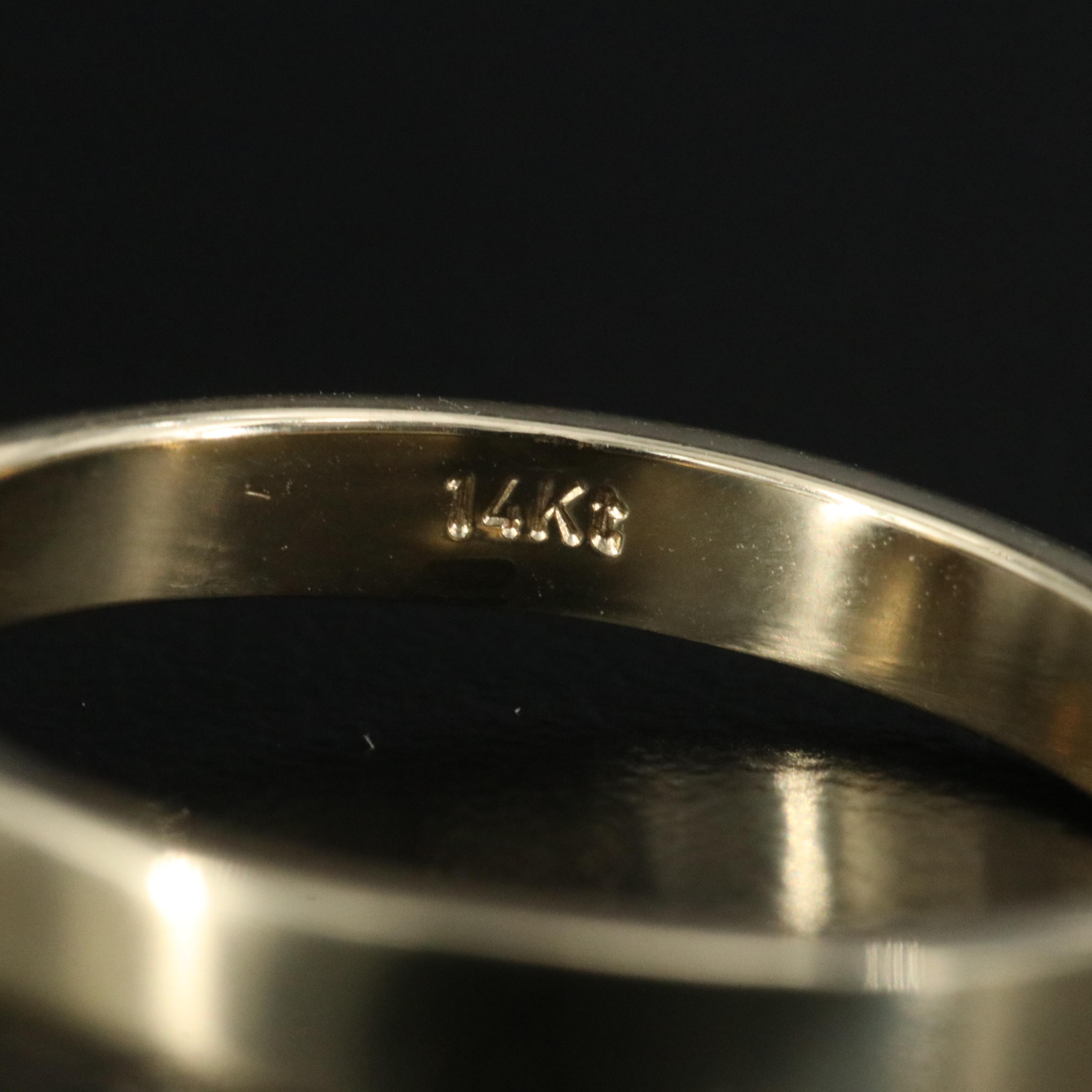 14K 2.97 CT Lab Grown Fancy Diamond Solitaire Ring with IGI Report