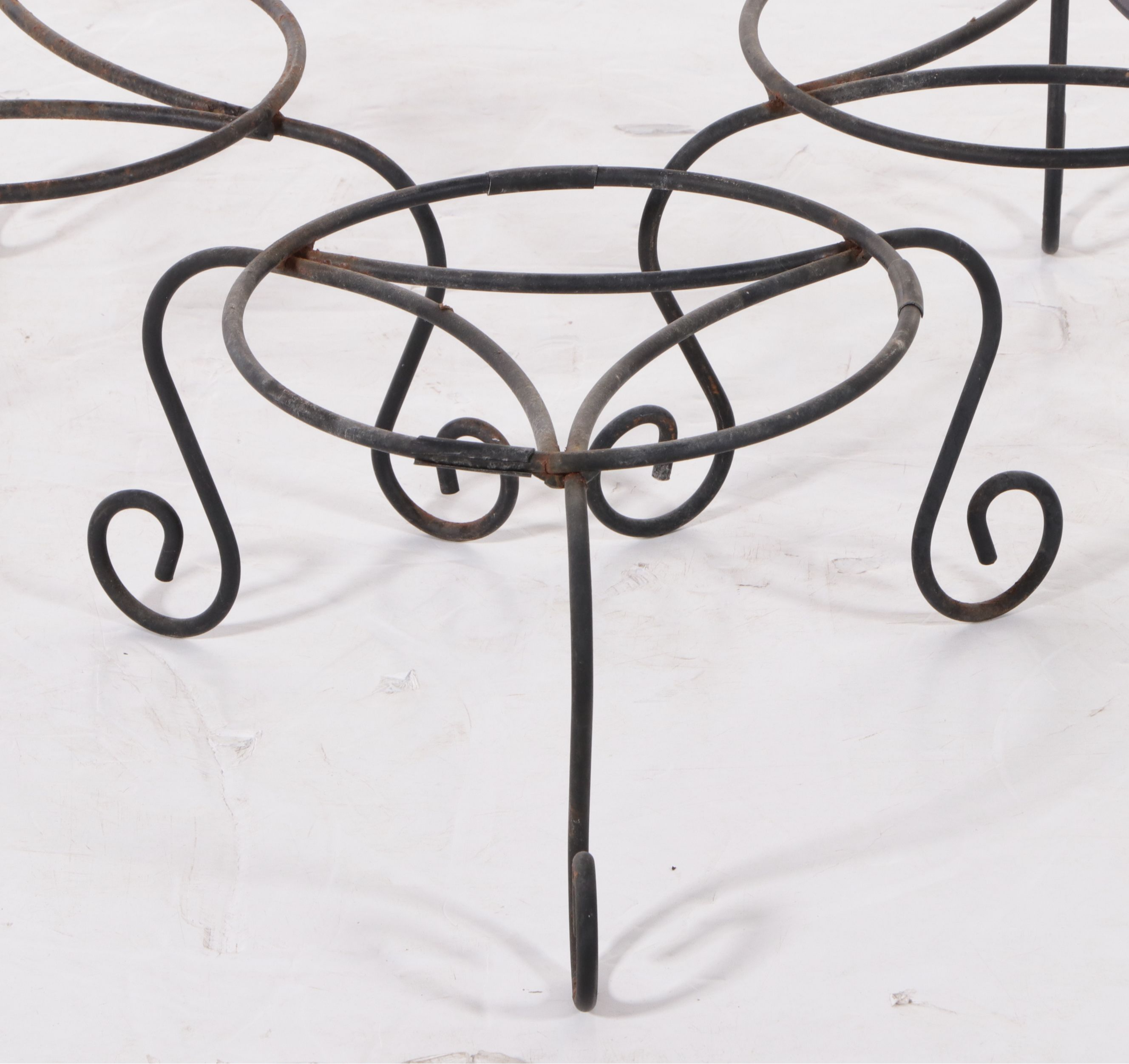 Scrolled Metal Low Plant Stands