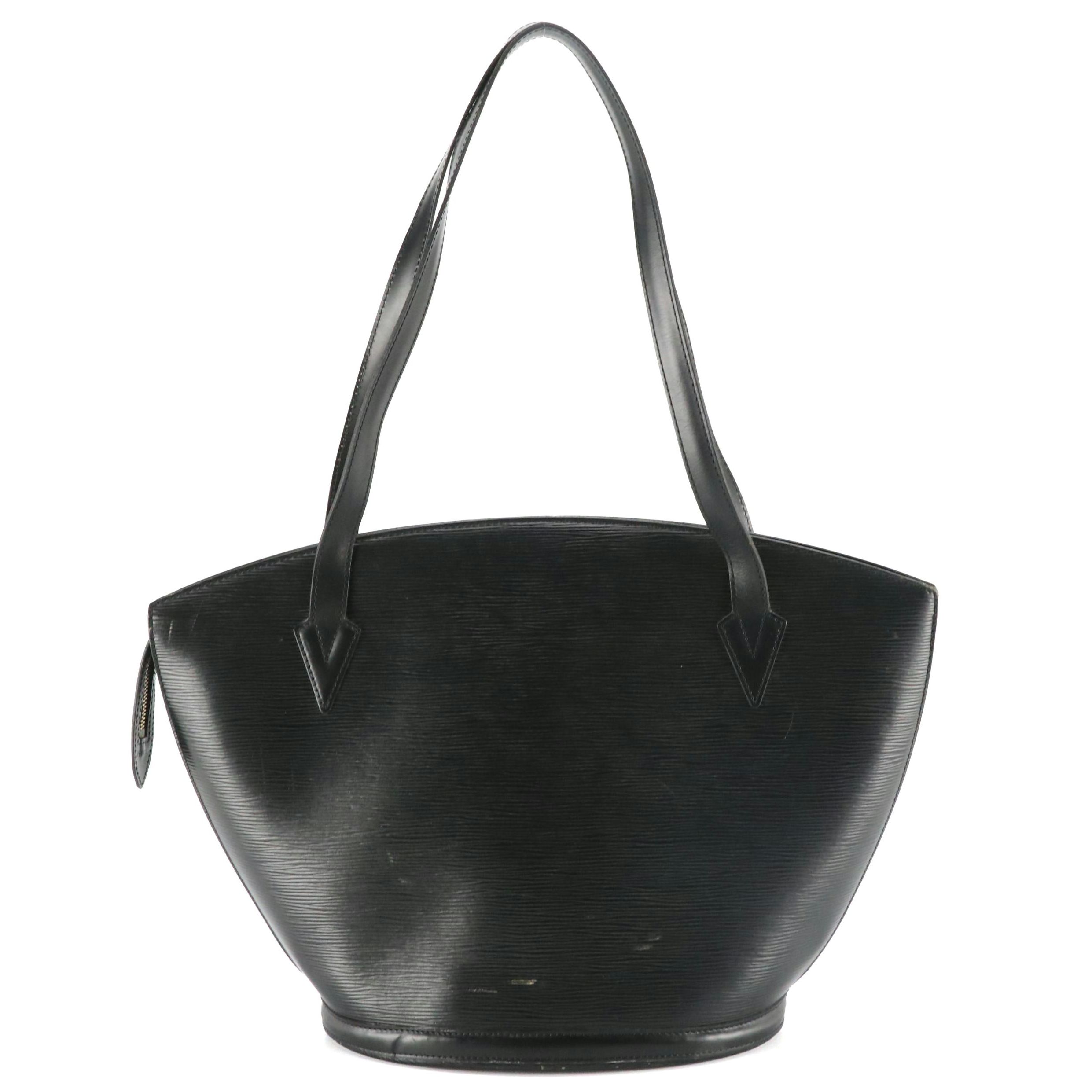 Louis Vuitton Saint Jacques GM Shoulder Bag in Black Epi Leather