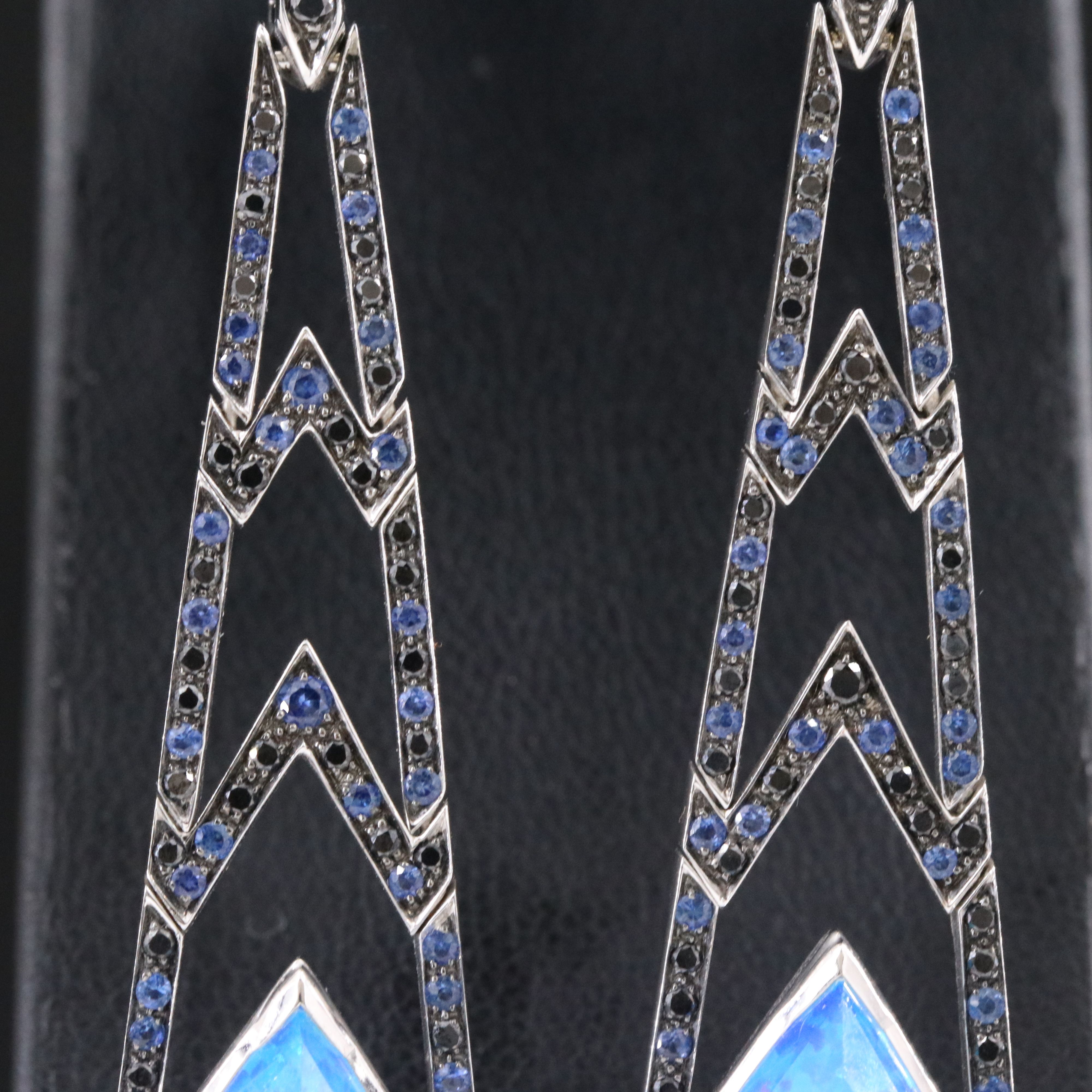 Stephen Webster Lady Stardust 18K Doublet Earrings with Sapphire and Diamond