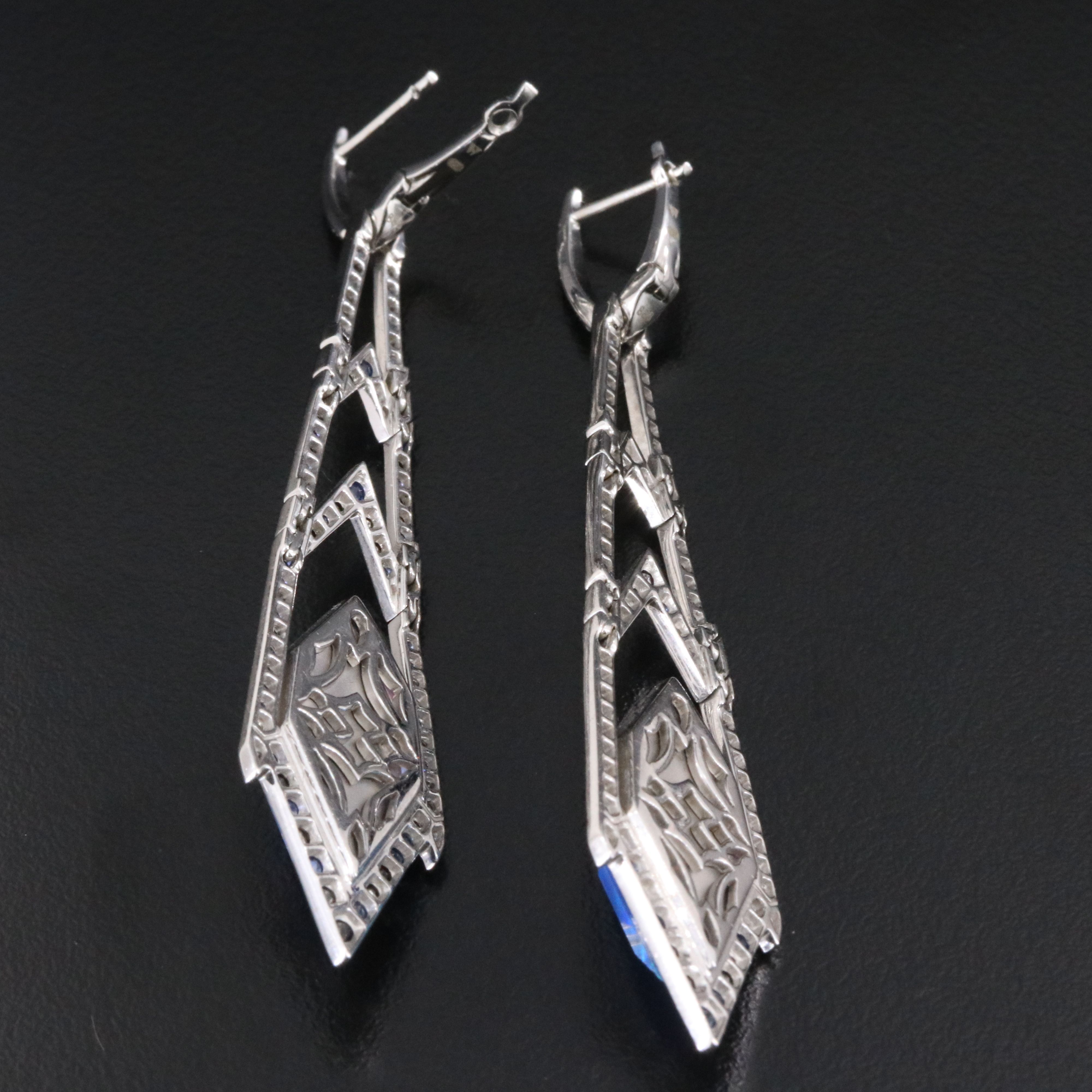 Stephen Webster Lady Stardust 18K Doublet Earrings with Sapphire and Diamond