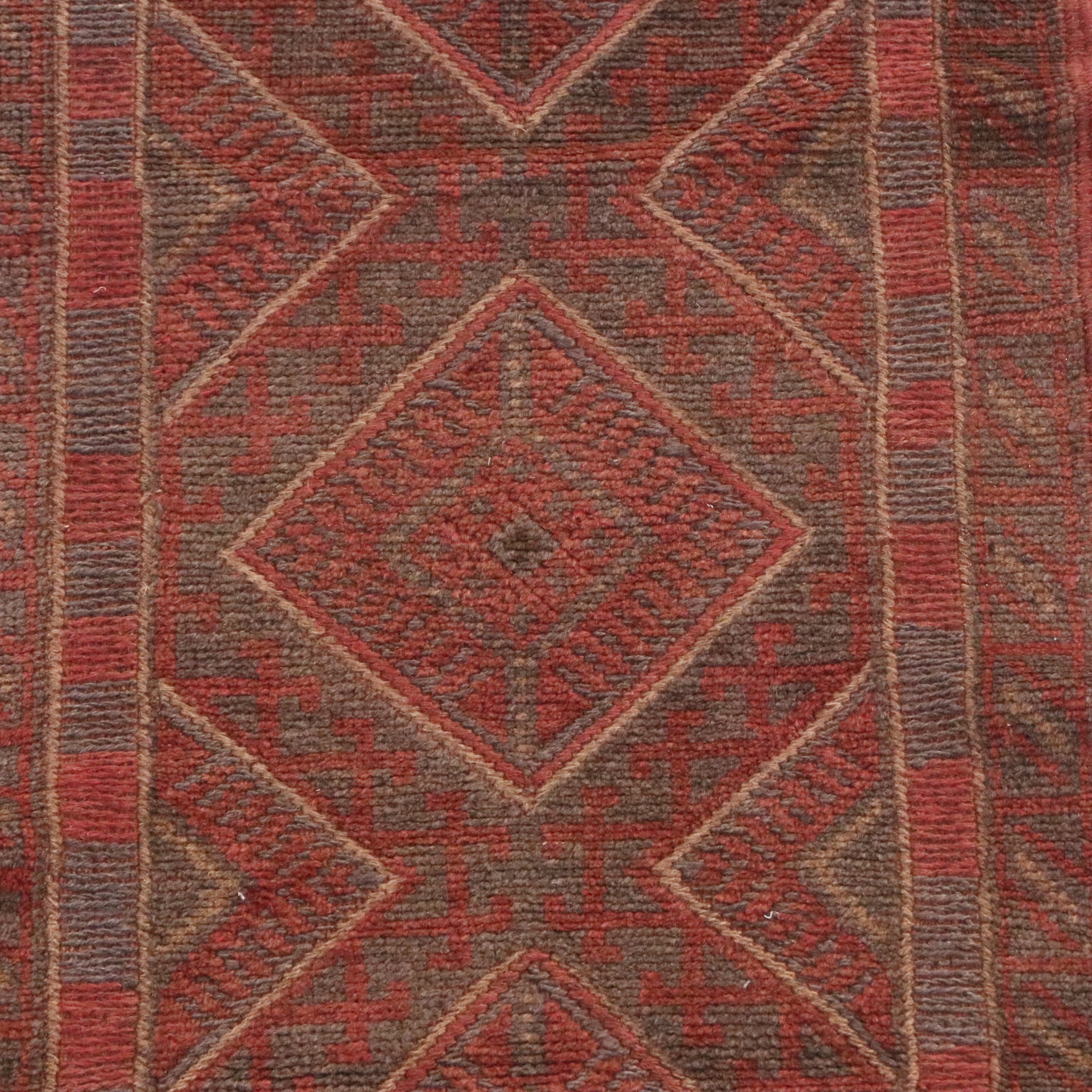 1'11 x 8'3 Handwoven Afghan Mashwani Carpet Runner