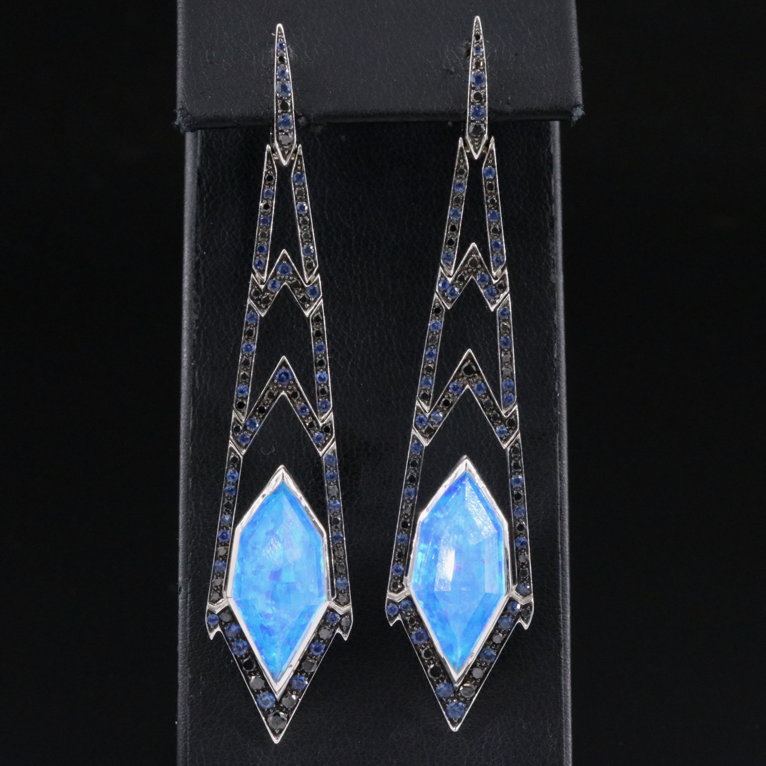 Stephen Webster Lady Stardust 18K Doublet Earrings with Sapphire and Diamond