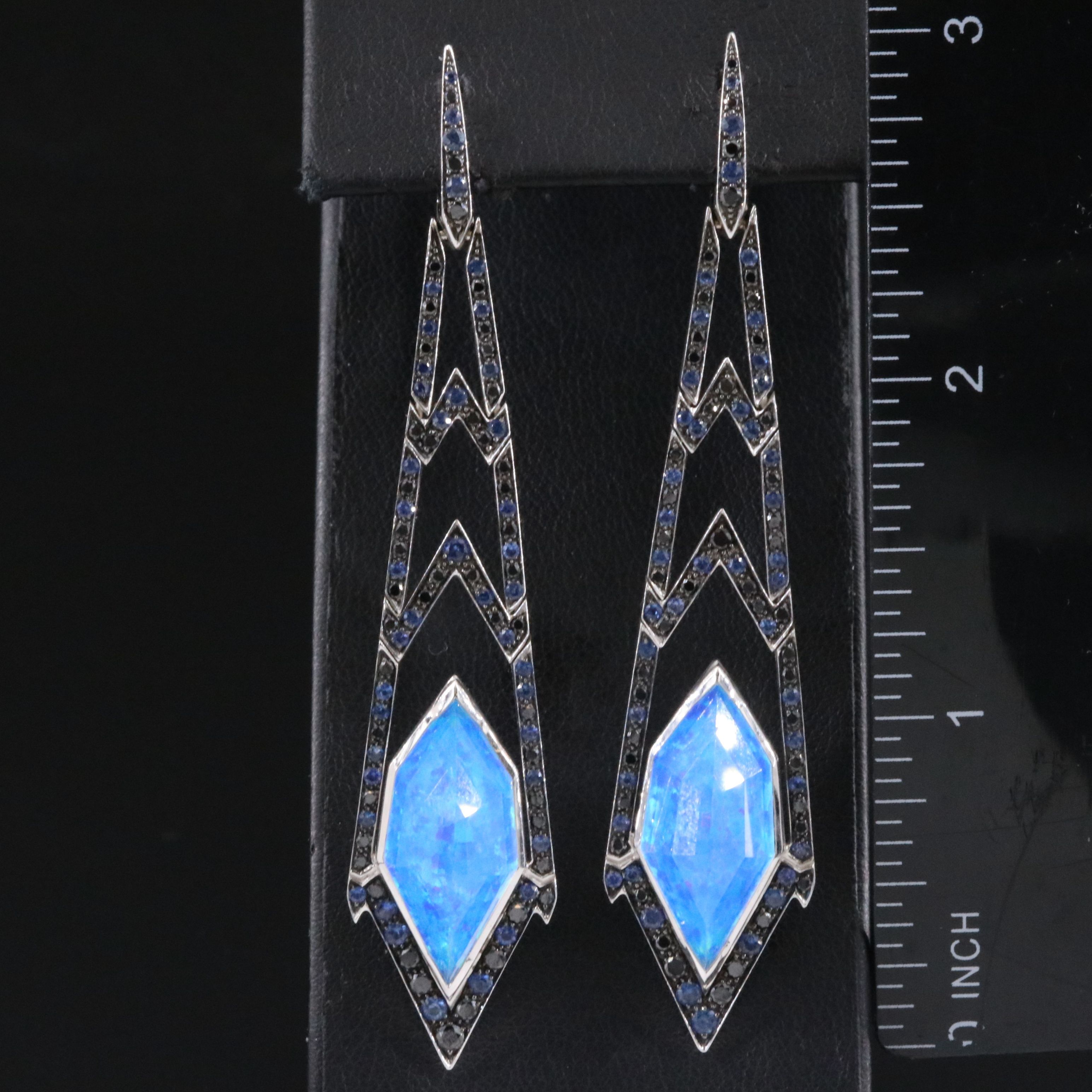 Stephen Webster Lady Stardust 18K Doublet Earrings with Sapphire and Diamond