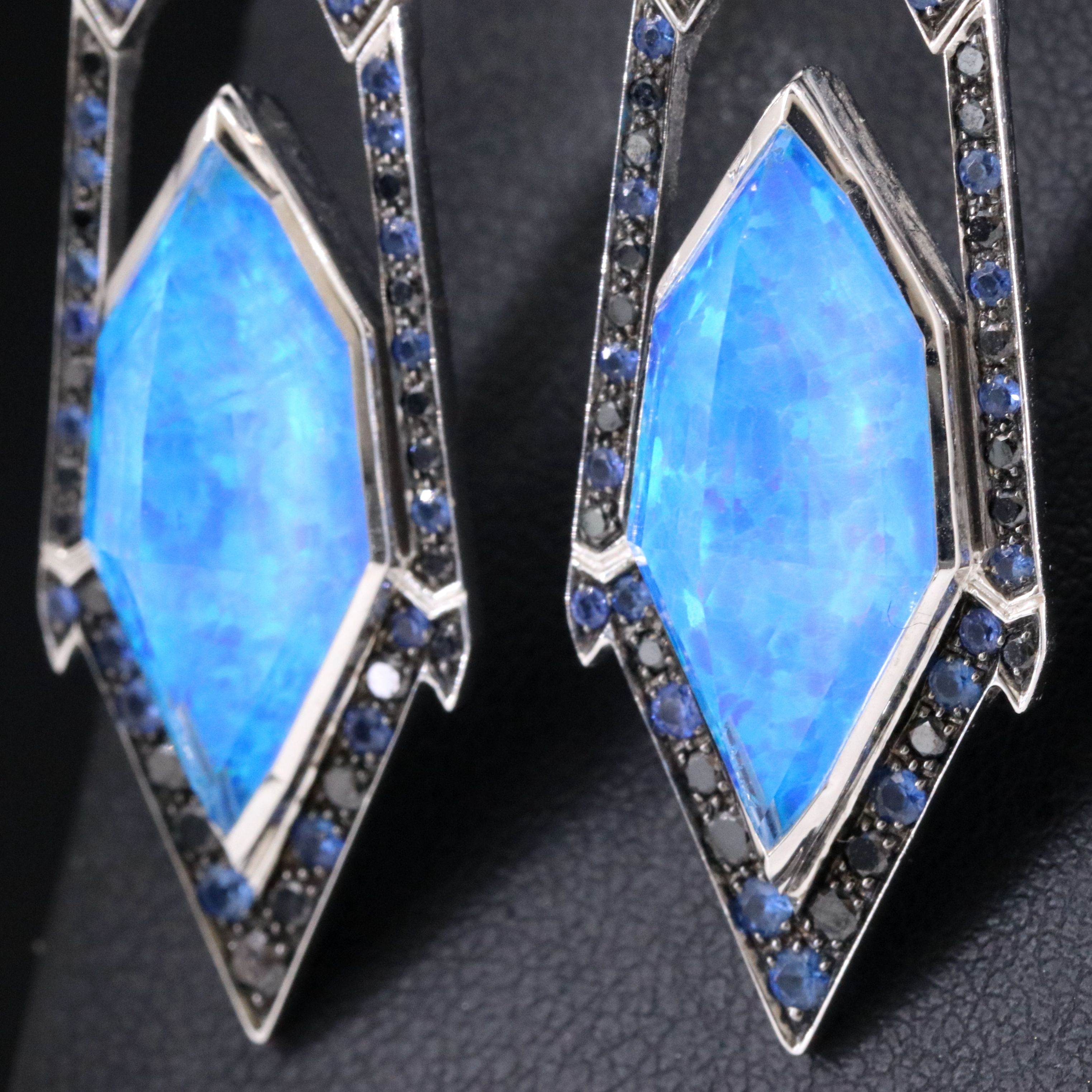 Stephen Webster Lady Stardust 18K Doublet Earrings with Sapphire and Diamond