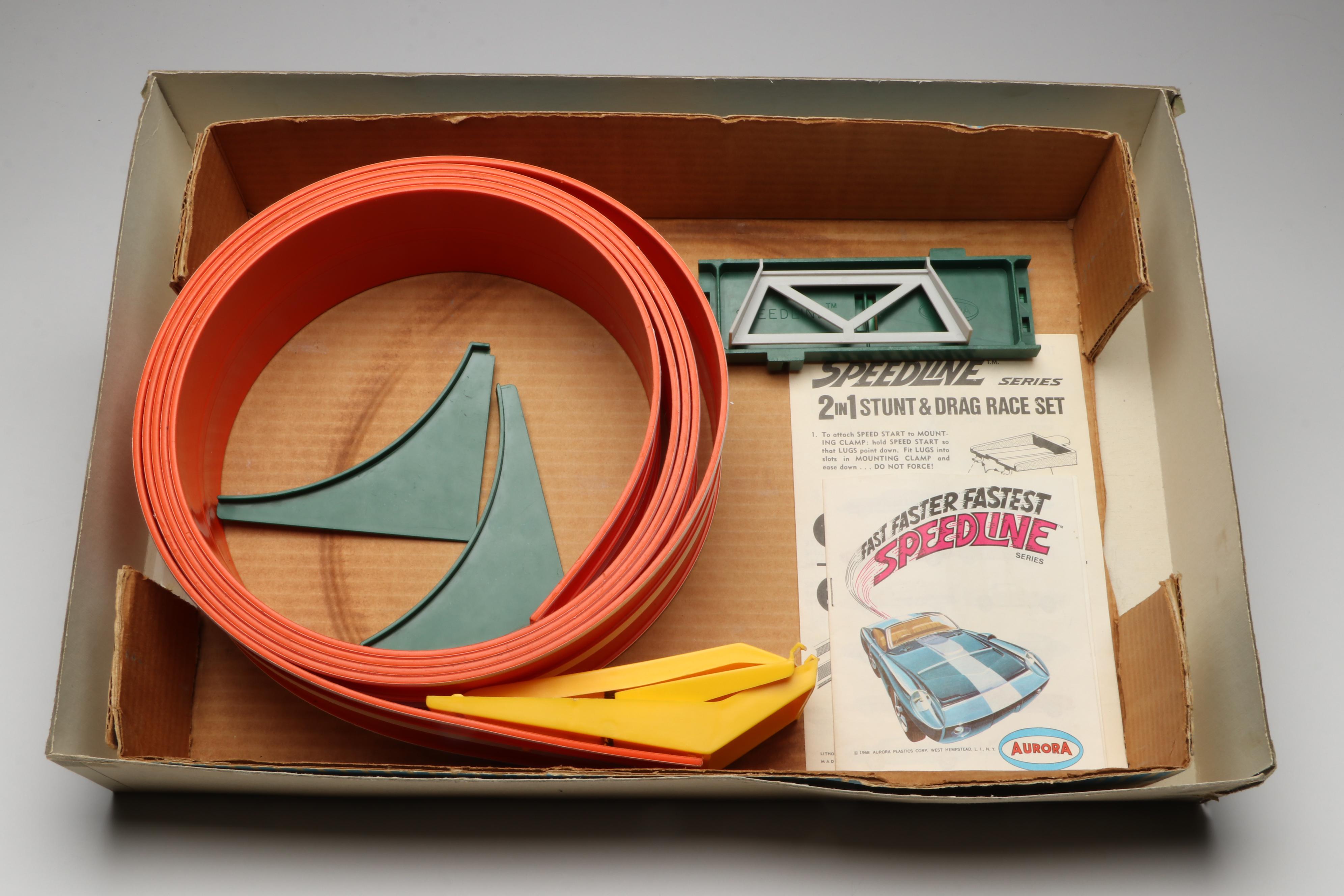 Aurora Speedline 2-in-1 Stunt & Drag Race Set, 1968