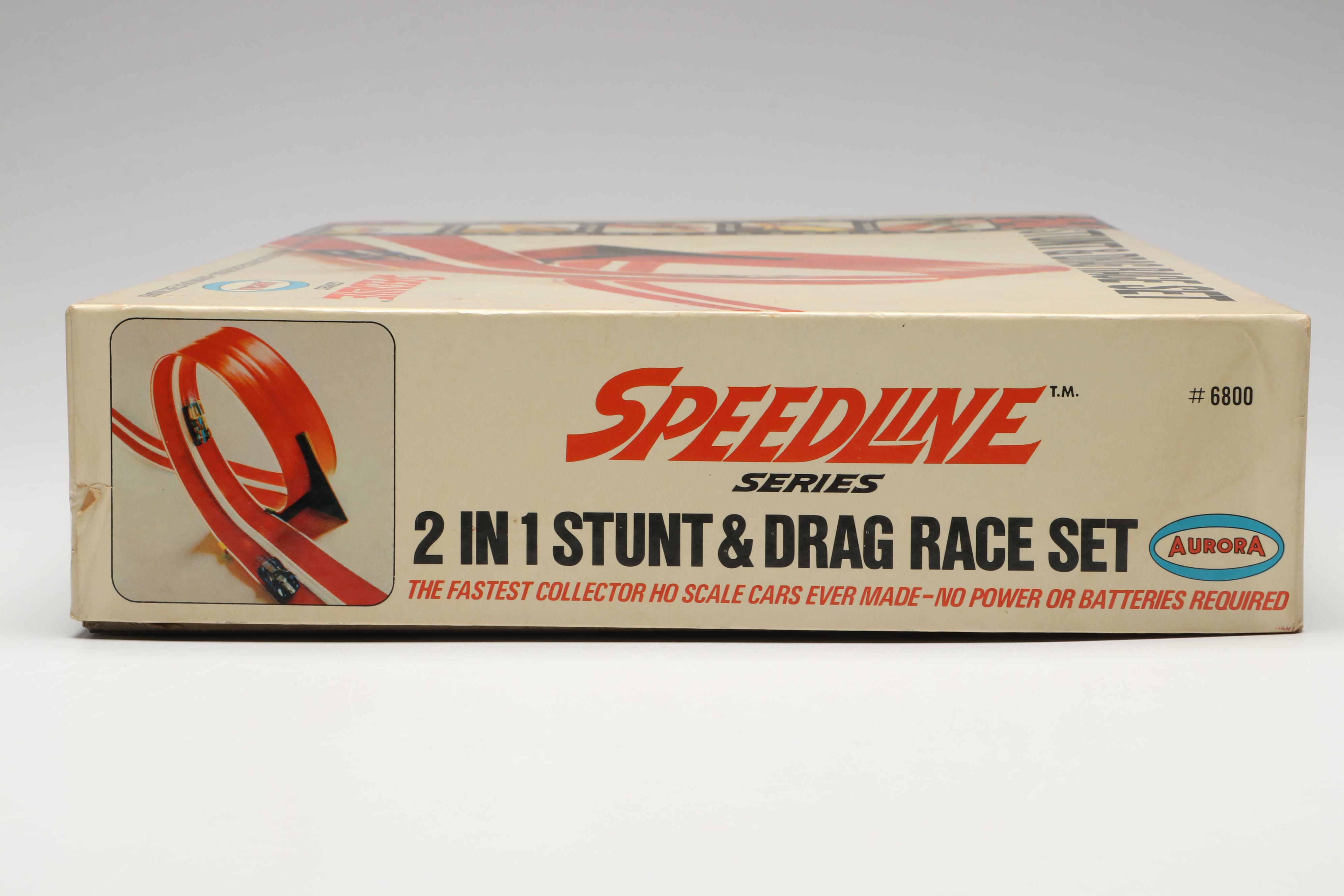 Aurora Speedline 2-in-1 Stunt & Drag Race Set, 1968