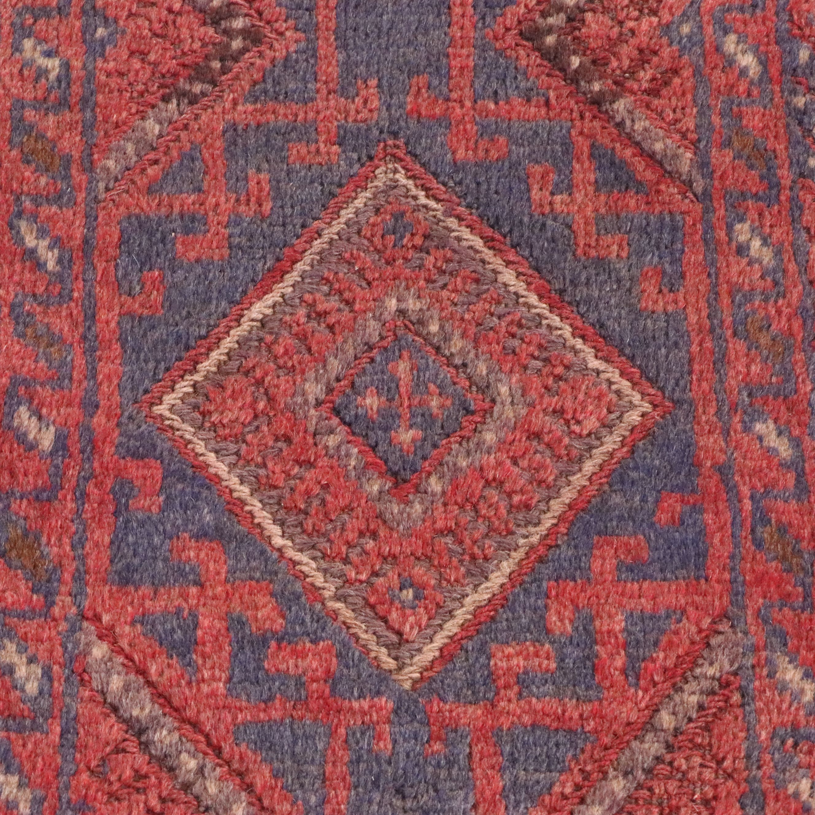 1'11 x 7'11 Handwoven Afghan Mashwani Carpet Runner