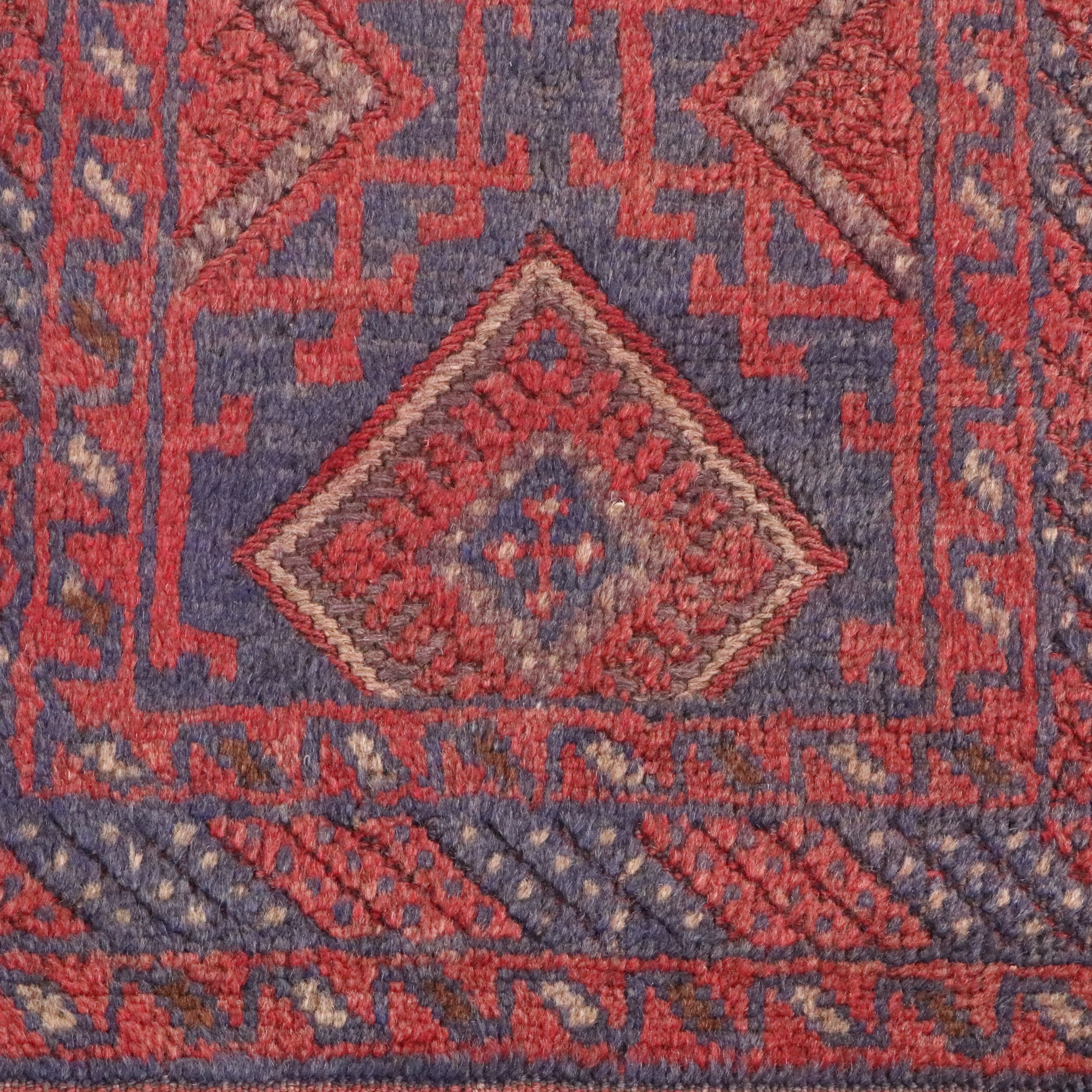 1'11 x 7'11 Handwoven Afghan Mashwani Carpet Runner