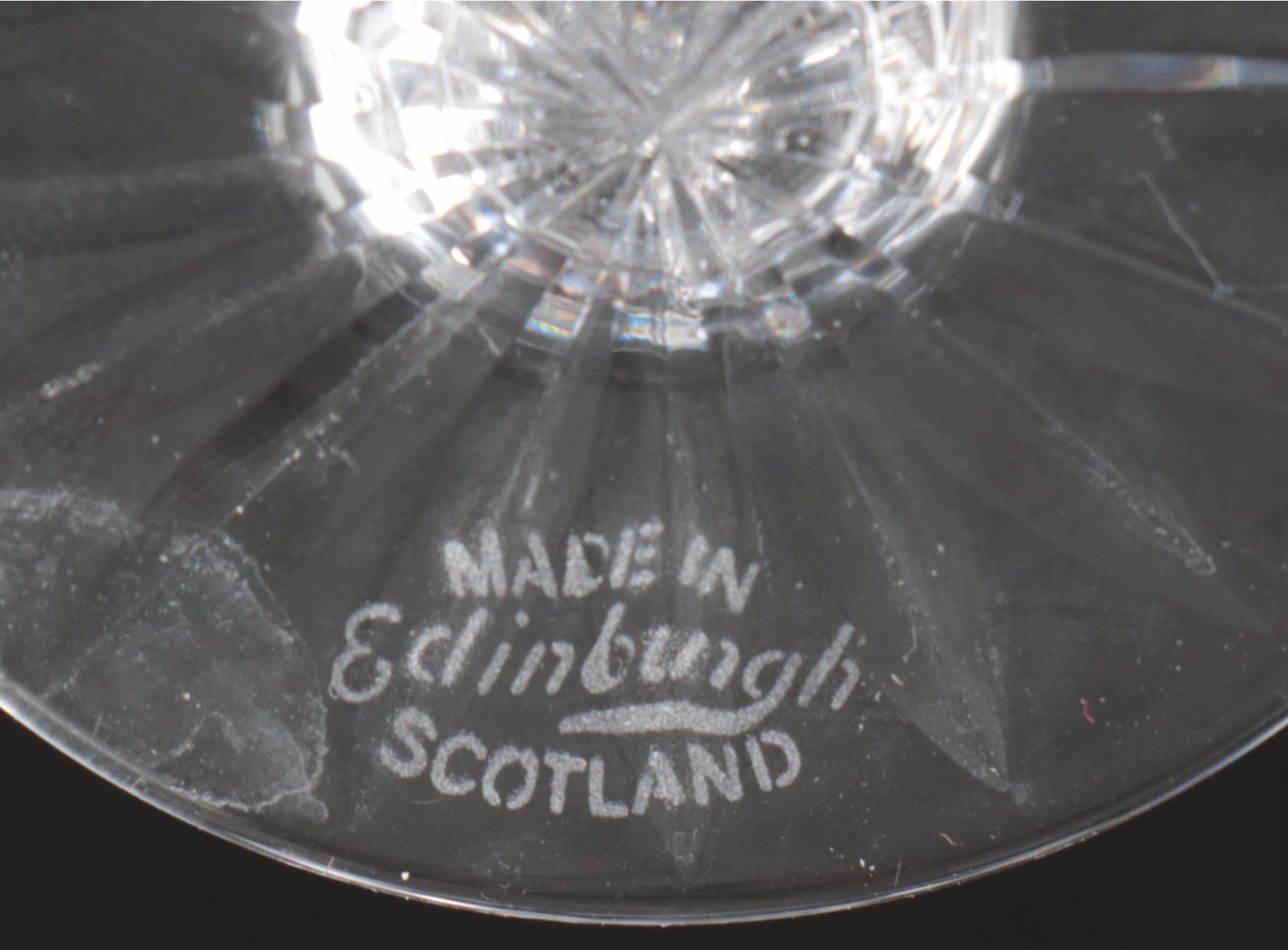 Waterford "Alana" Crystal Wine Glasses with Crystal Cordial Glasses