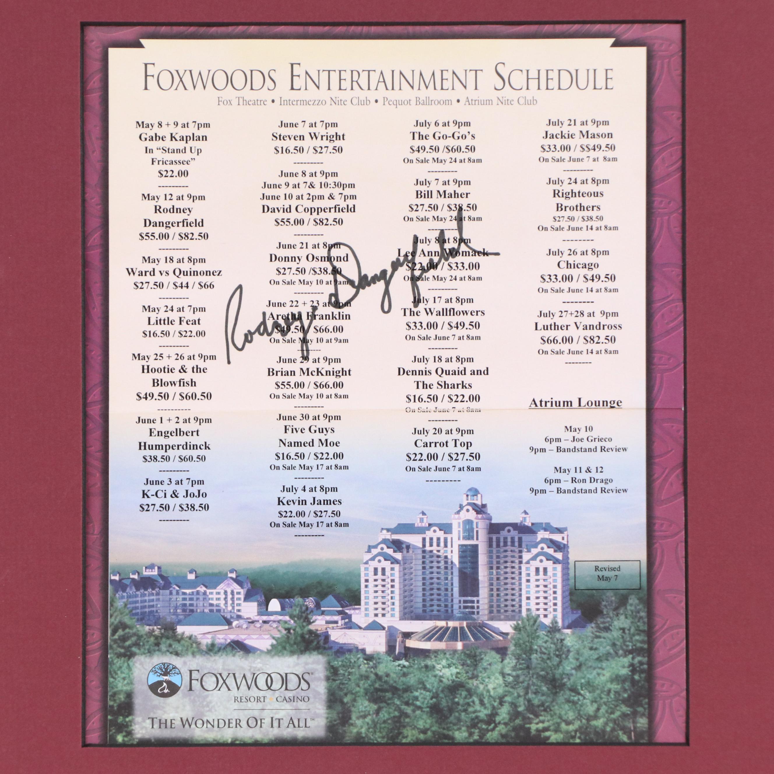 Gallager, Jay Leno, Chris Rock, and More Comedian Signed Display, JSA