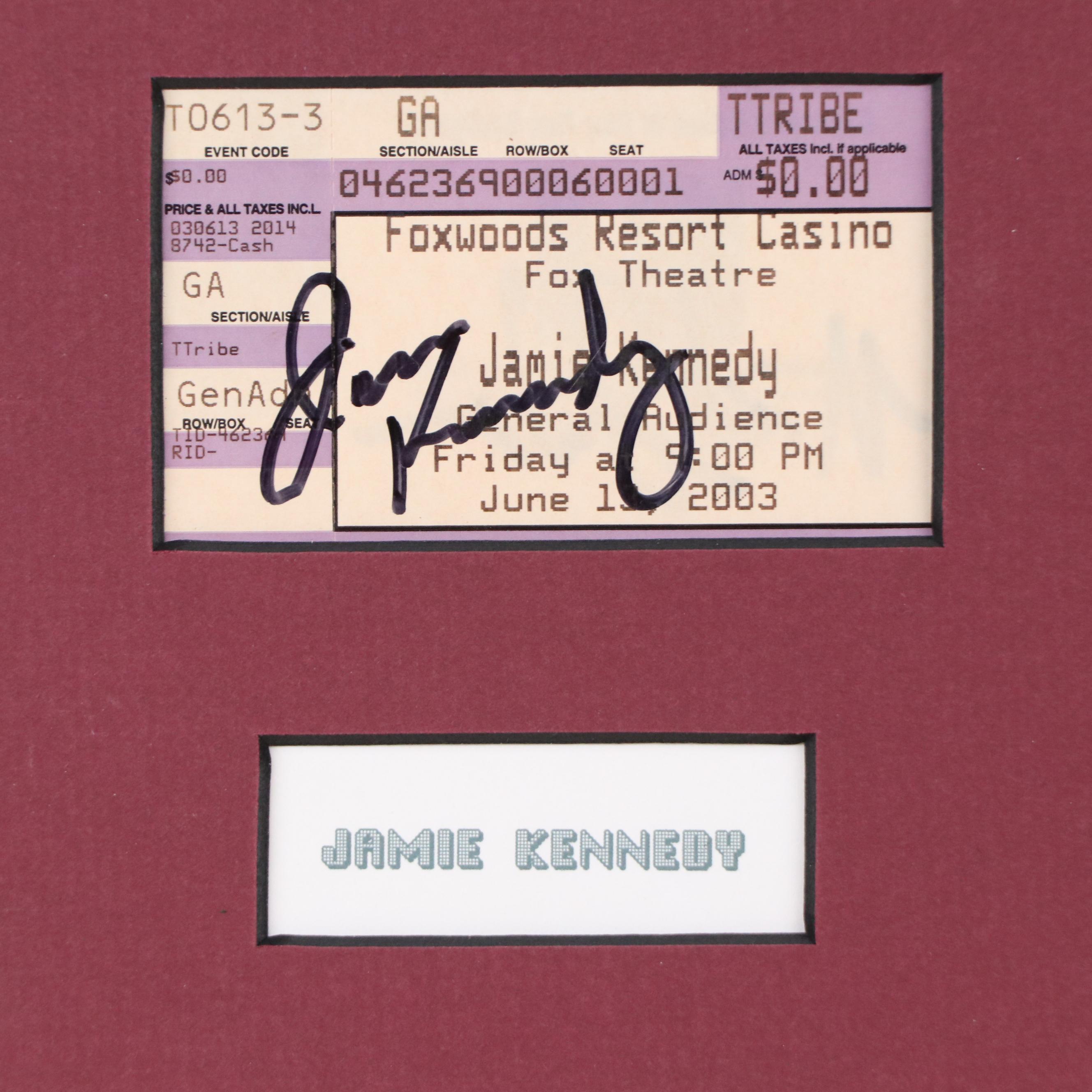 Gallager, Jay Leno, Chris Rock, and More Comedian Signed Display, JSA