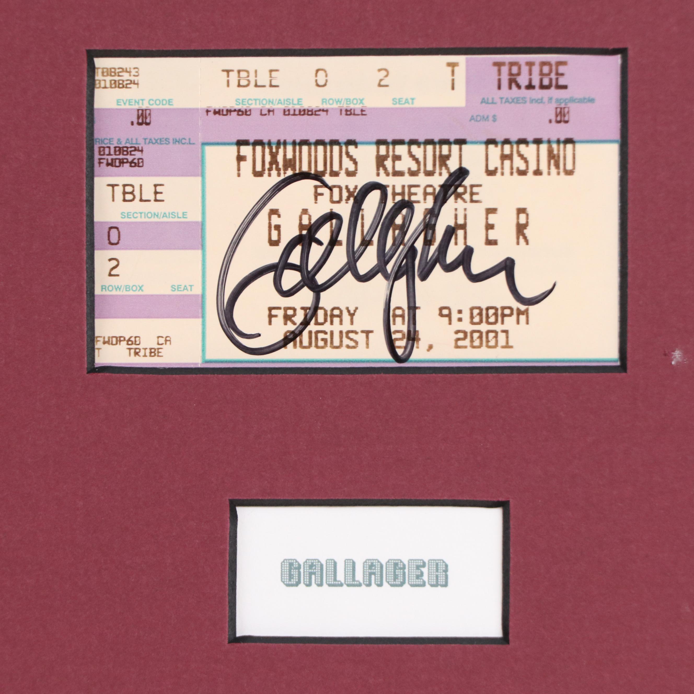 Gallager, Jay Leno, Chris Rock, and More Comedian Signed Display, JSA