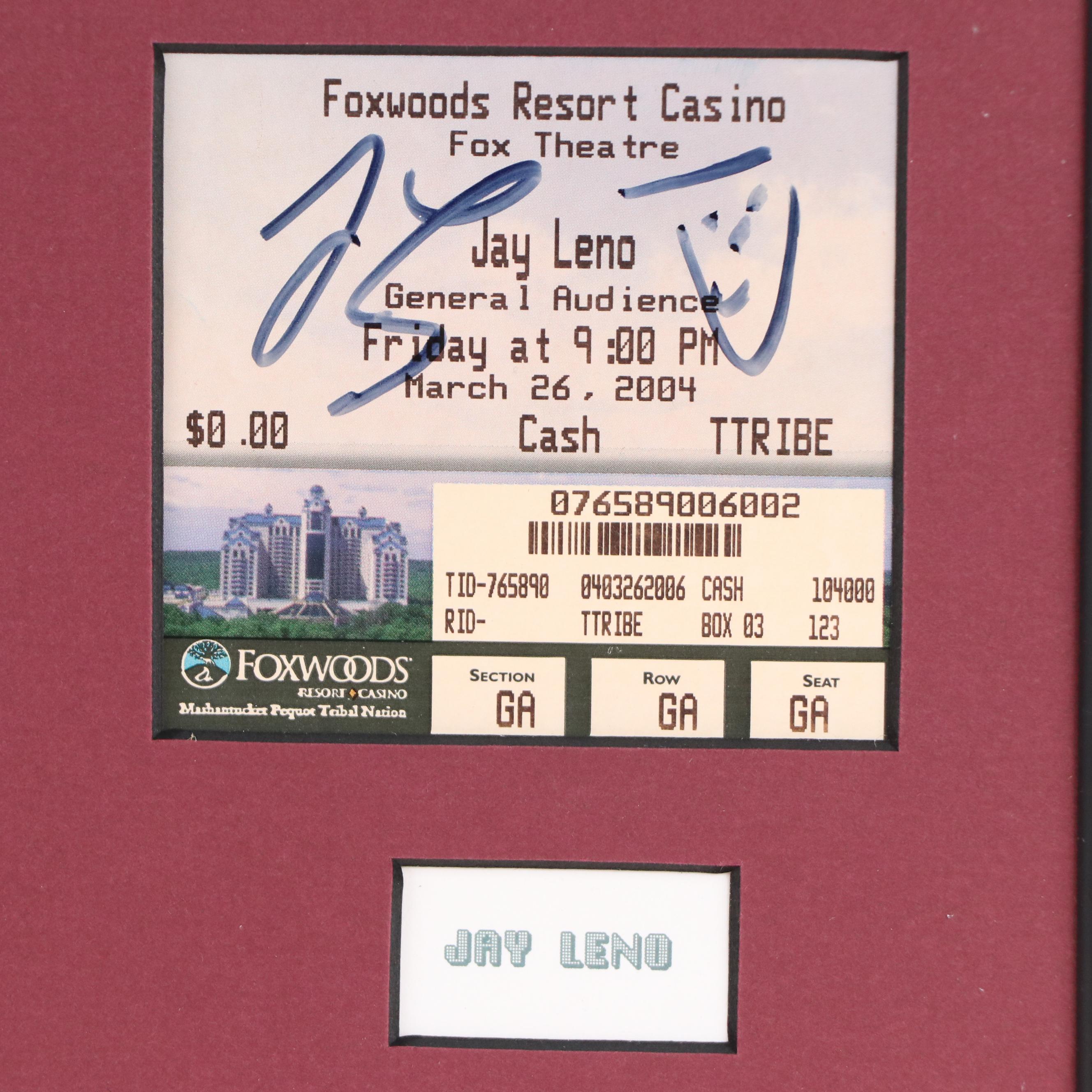 Gallager, Jay Leno, Chris Rock, and More Comedian Signed Display, JSA