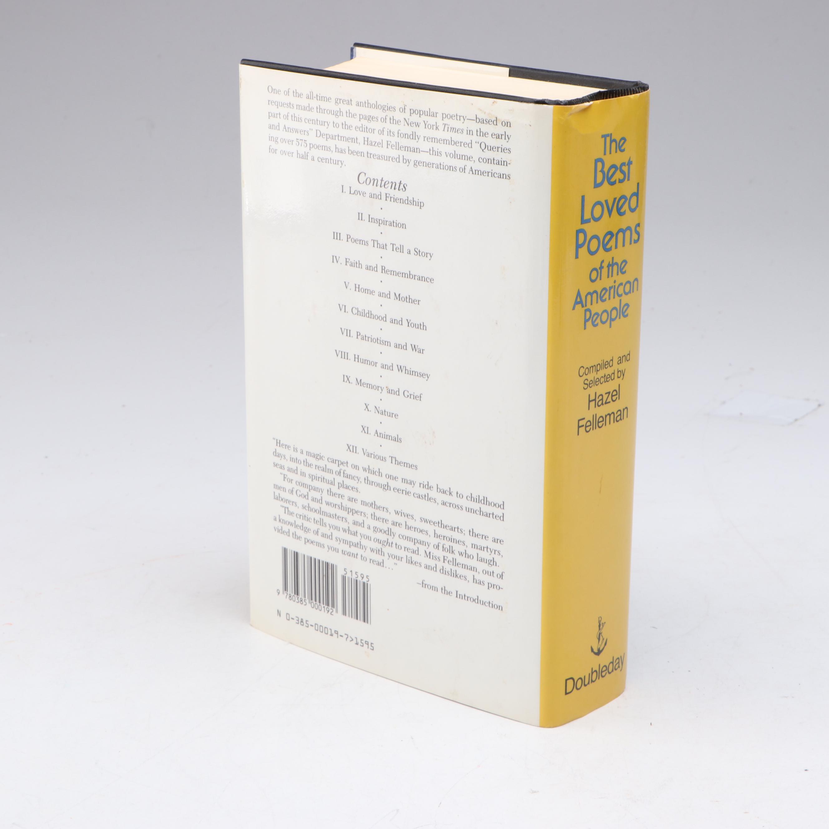 "The Best Loved Poems of the American People" Edited by Hazel Felleman