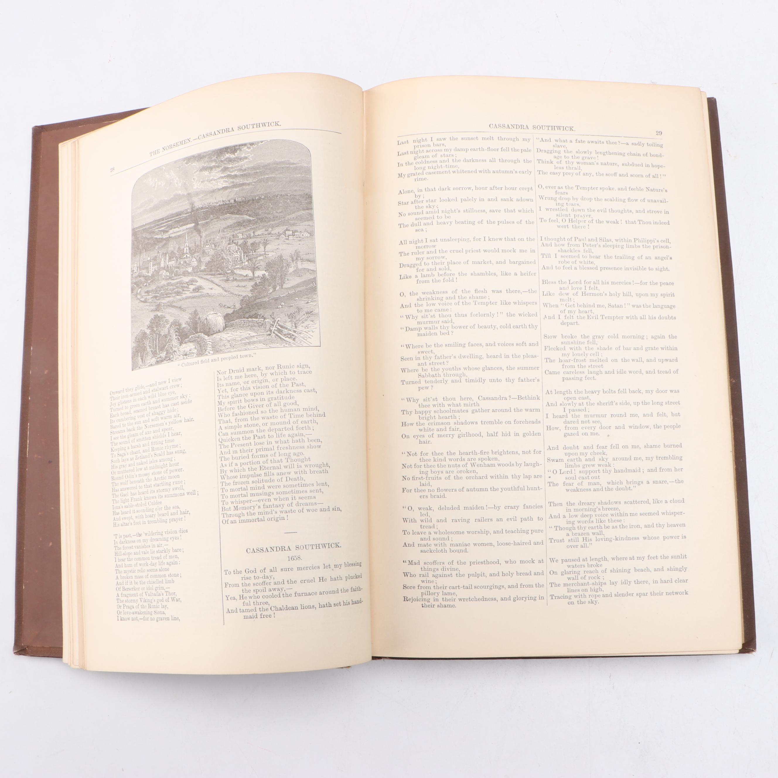 Illustrated "The Complete Poetical Works of John Greenleaf Whittier," 1884