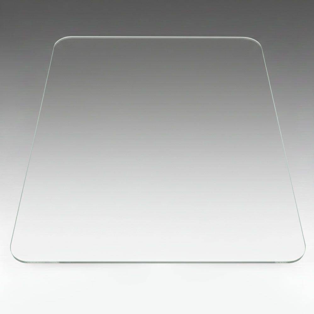 48" x 42" Rounded Square Glass Office Chair Mat