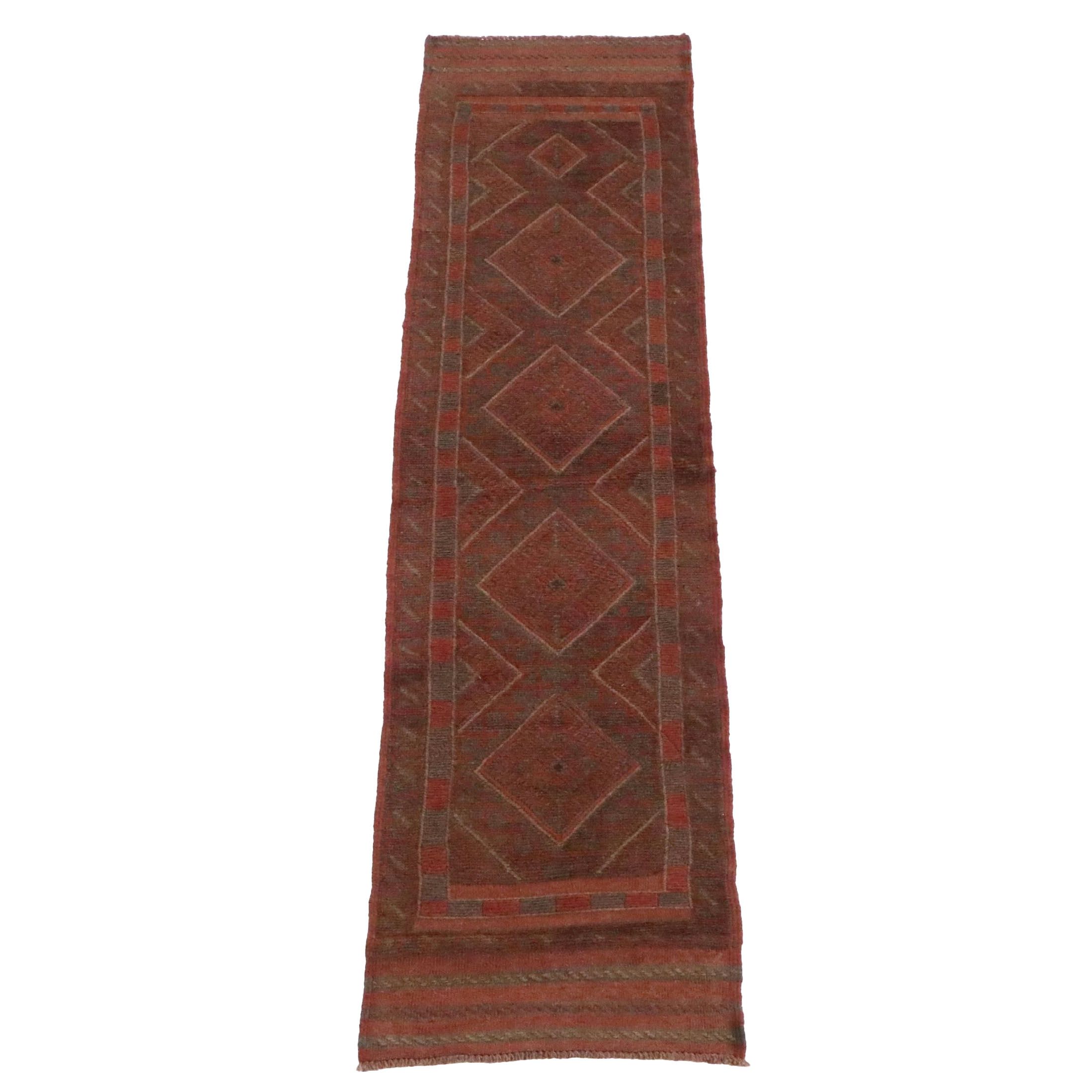 1'11 x 8'3 Handwoven Afghan Mashwani Carpet Runner