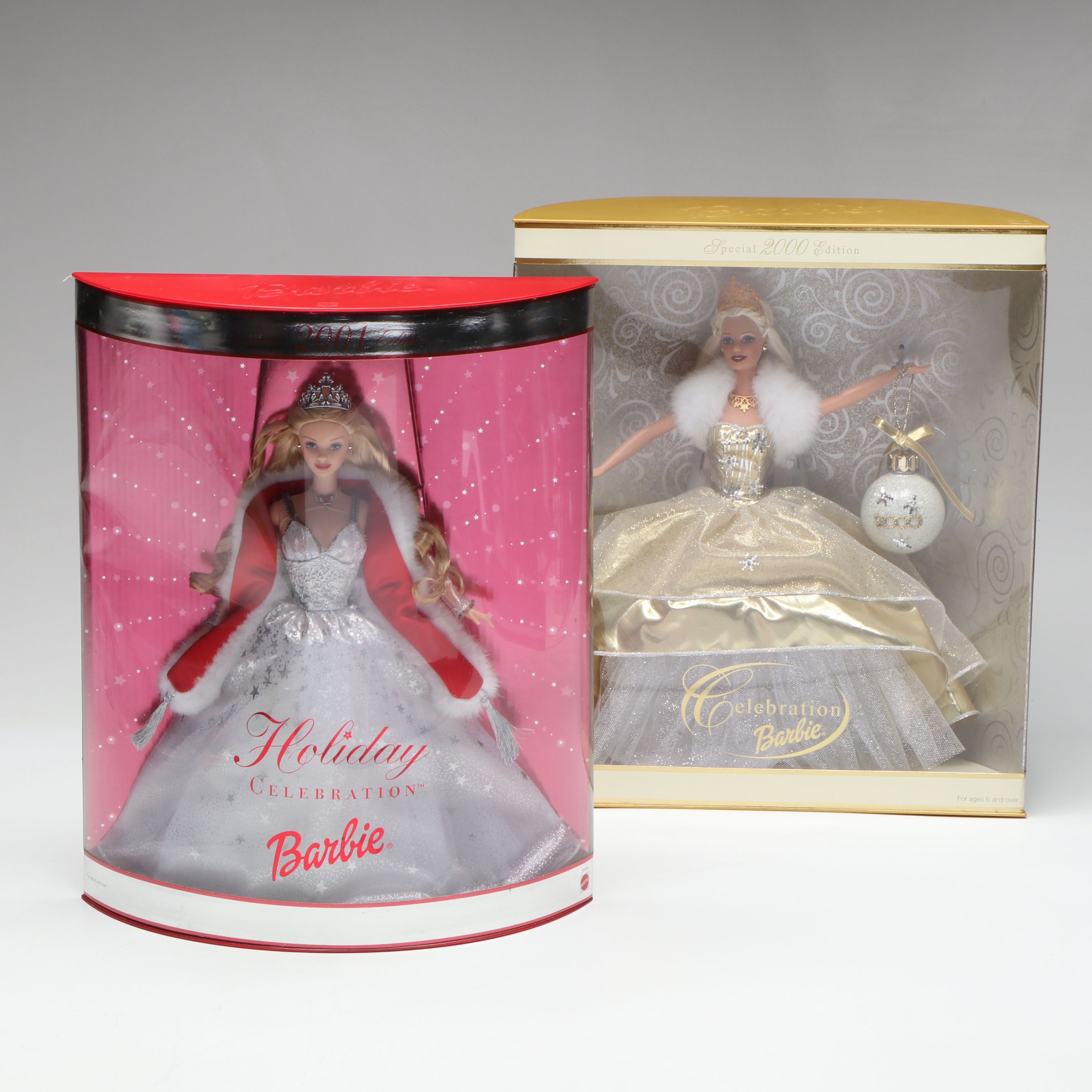 Barbie 2000 "Celebration" and 2001 "Holiday Celebration" Dolls