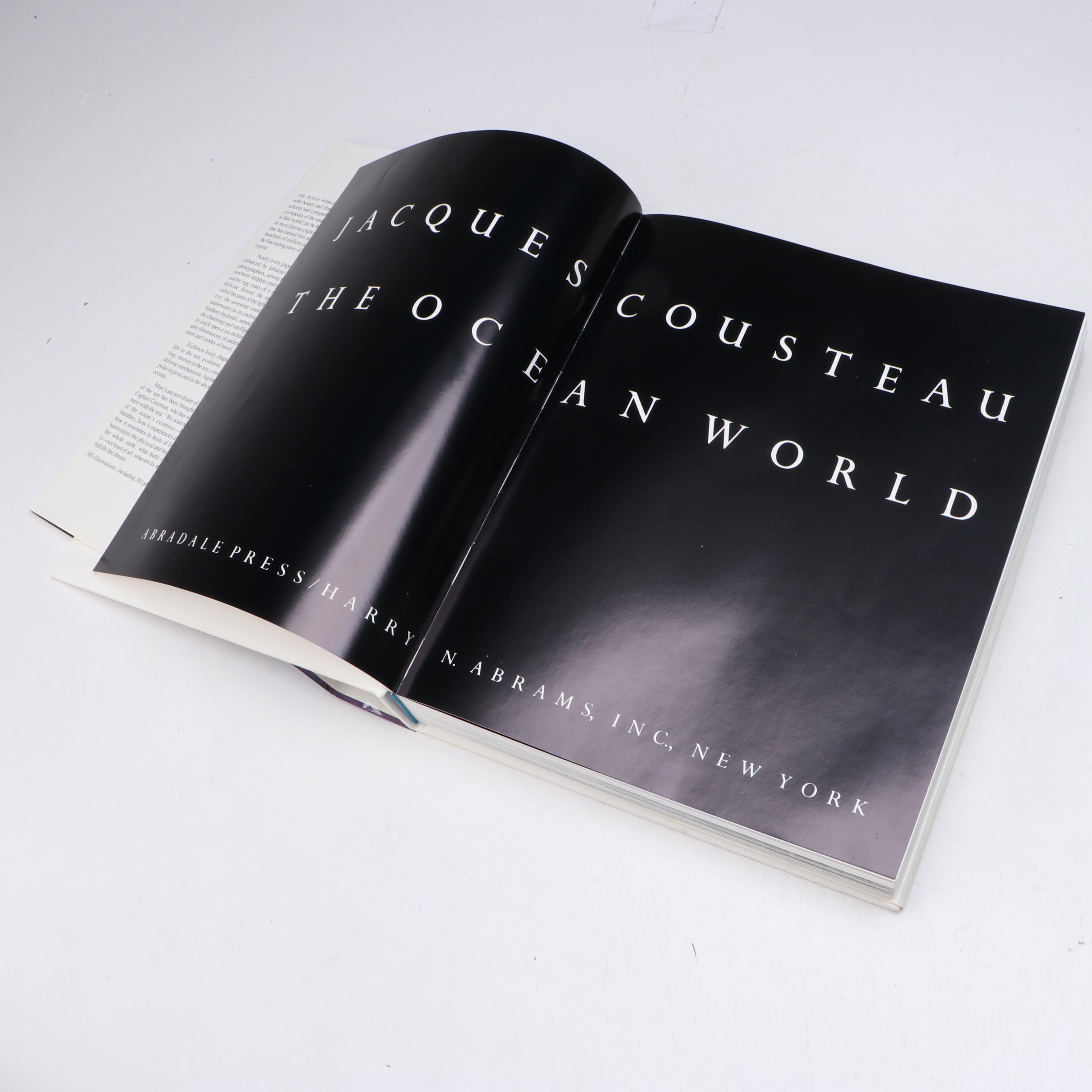 Illustrated "The Ocean World" by Jacques Cousteau, 1985