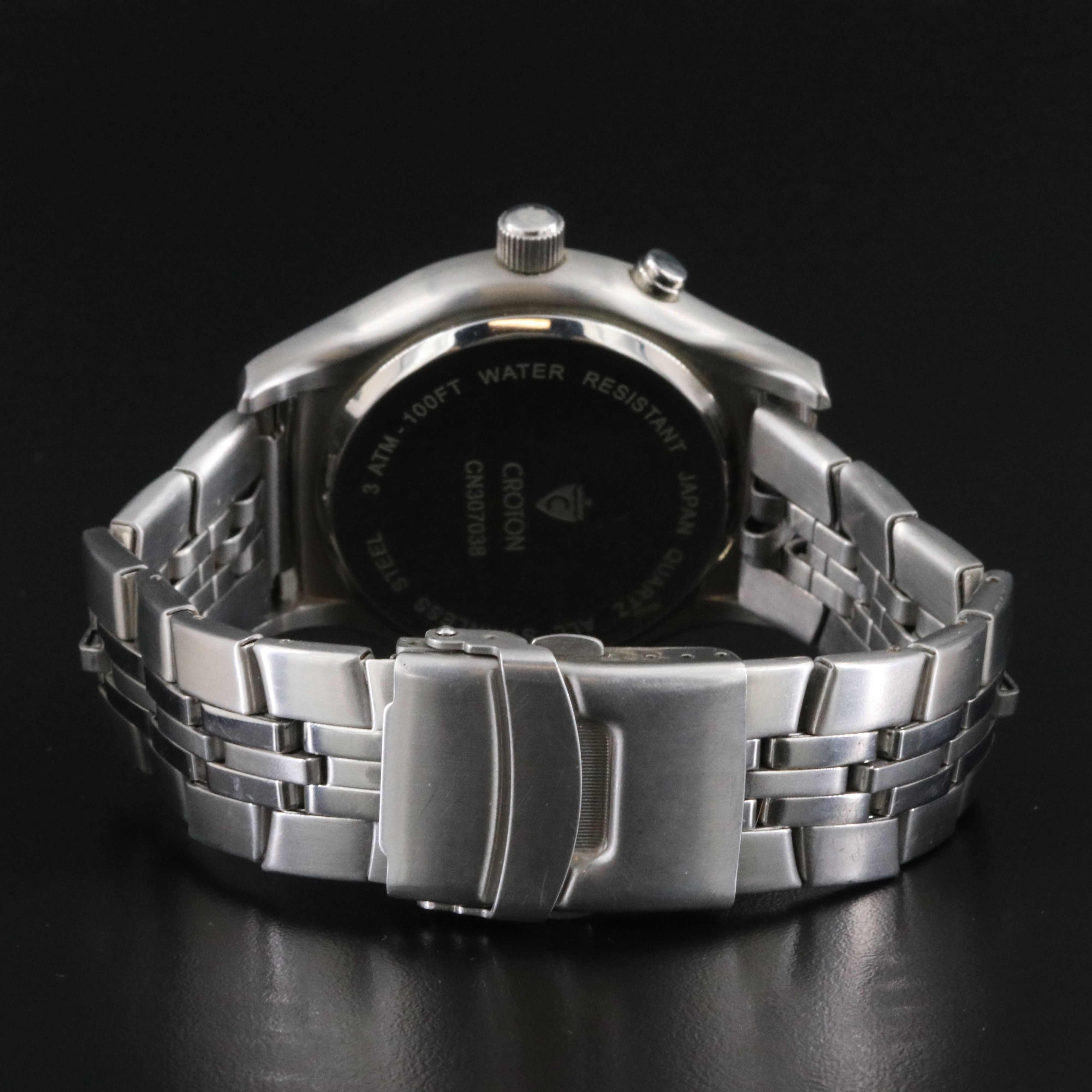 Croton Casino Roulette Stainless Steel Quartz Watch # CN307038