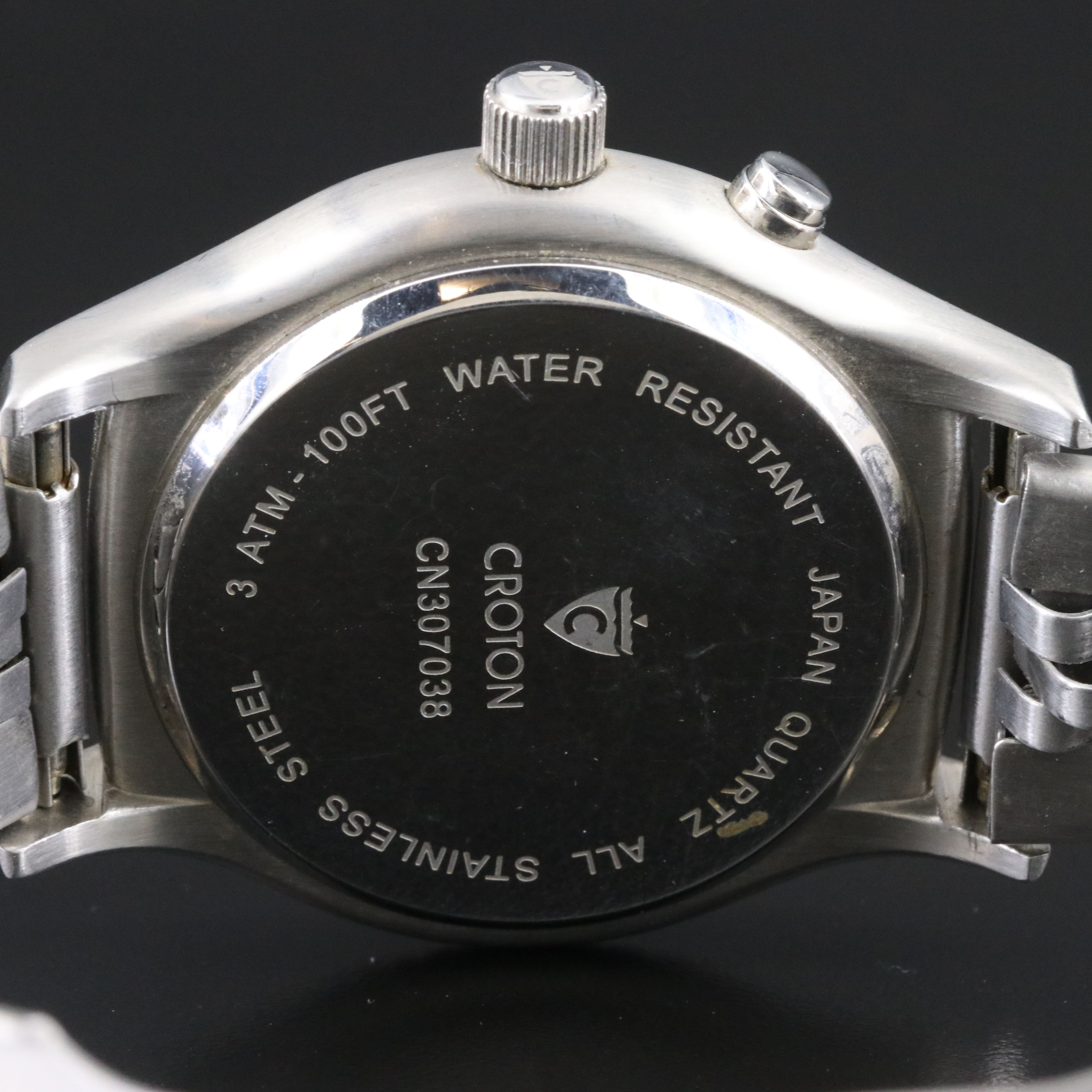 Croton Casino Roulette Stainless Steel Quartz Watch # CN307038