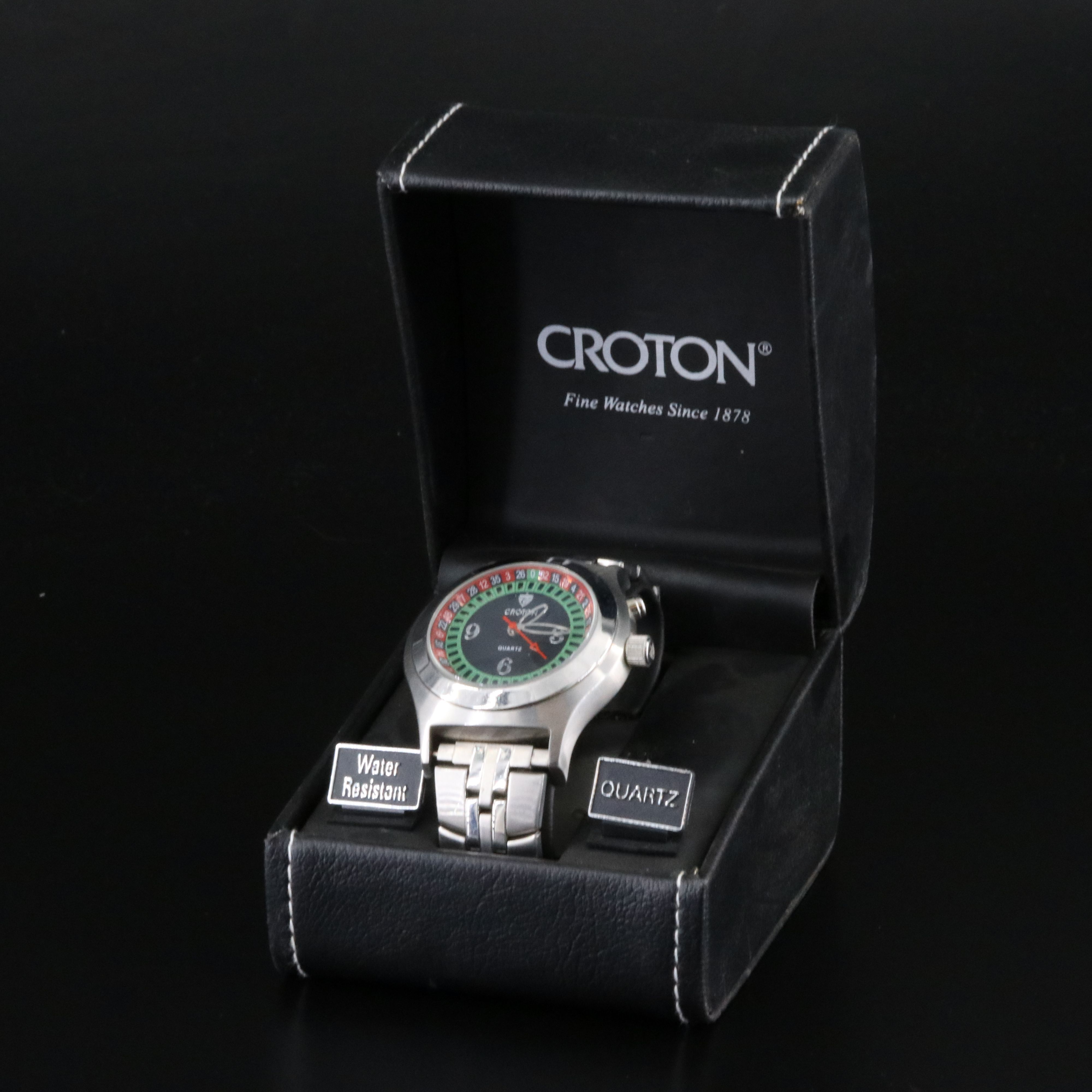 Croton Casino Roulette Stainless Steel Quartz Watch # CN307038