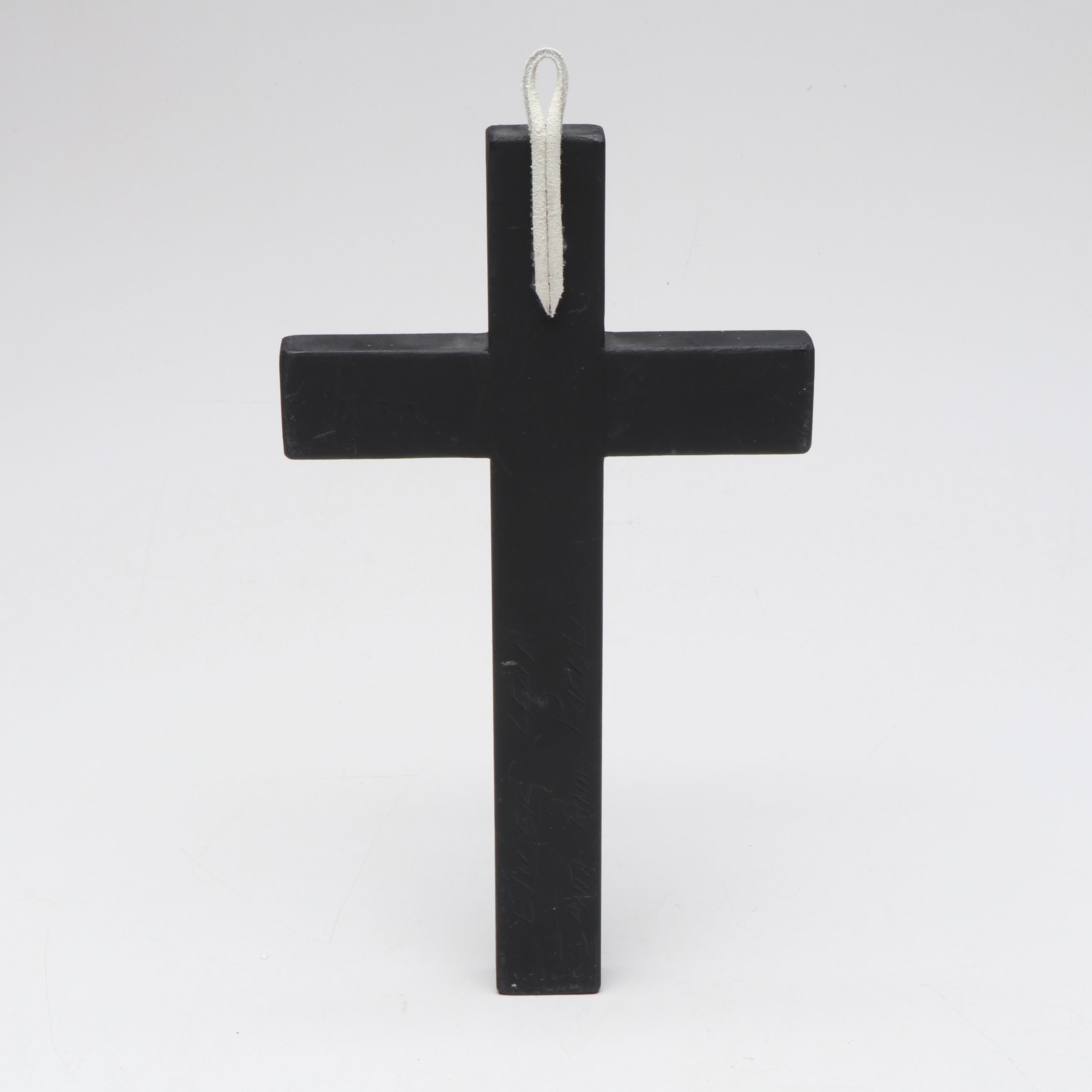 Elmer Leon Santa Ana Pueblo Wood and Straw Cross