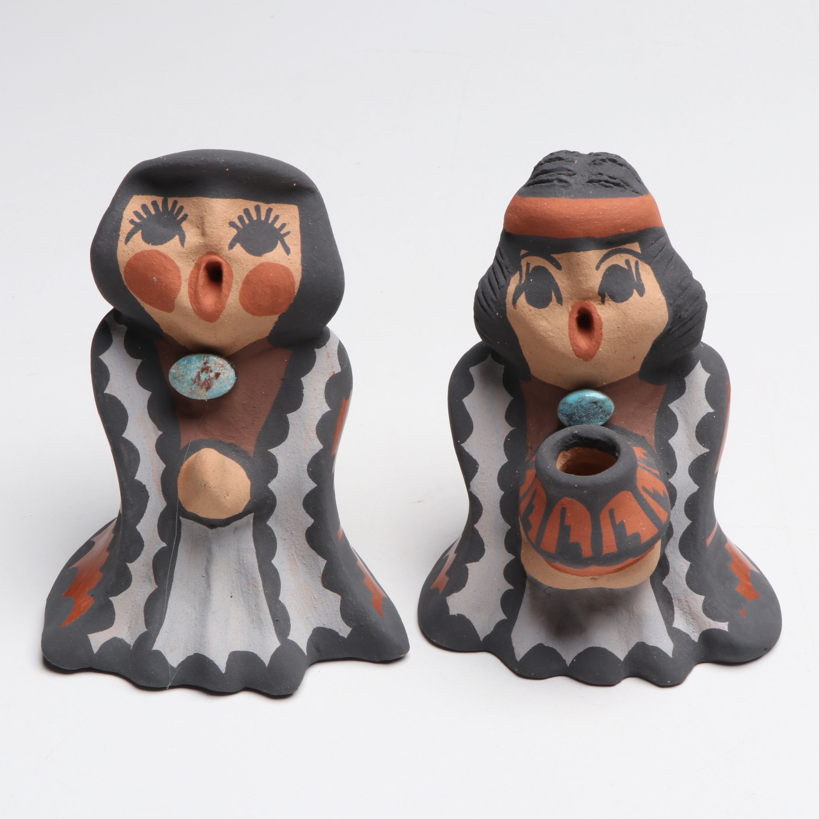 Caroline Sando Jemez Pueblo Ceramic Nativity Set