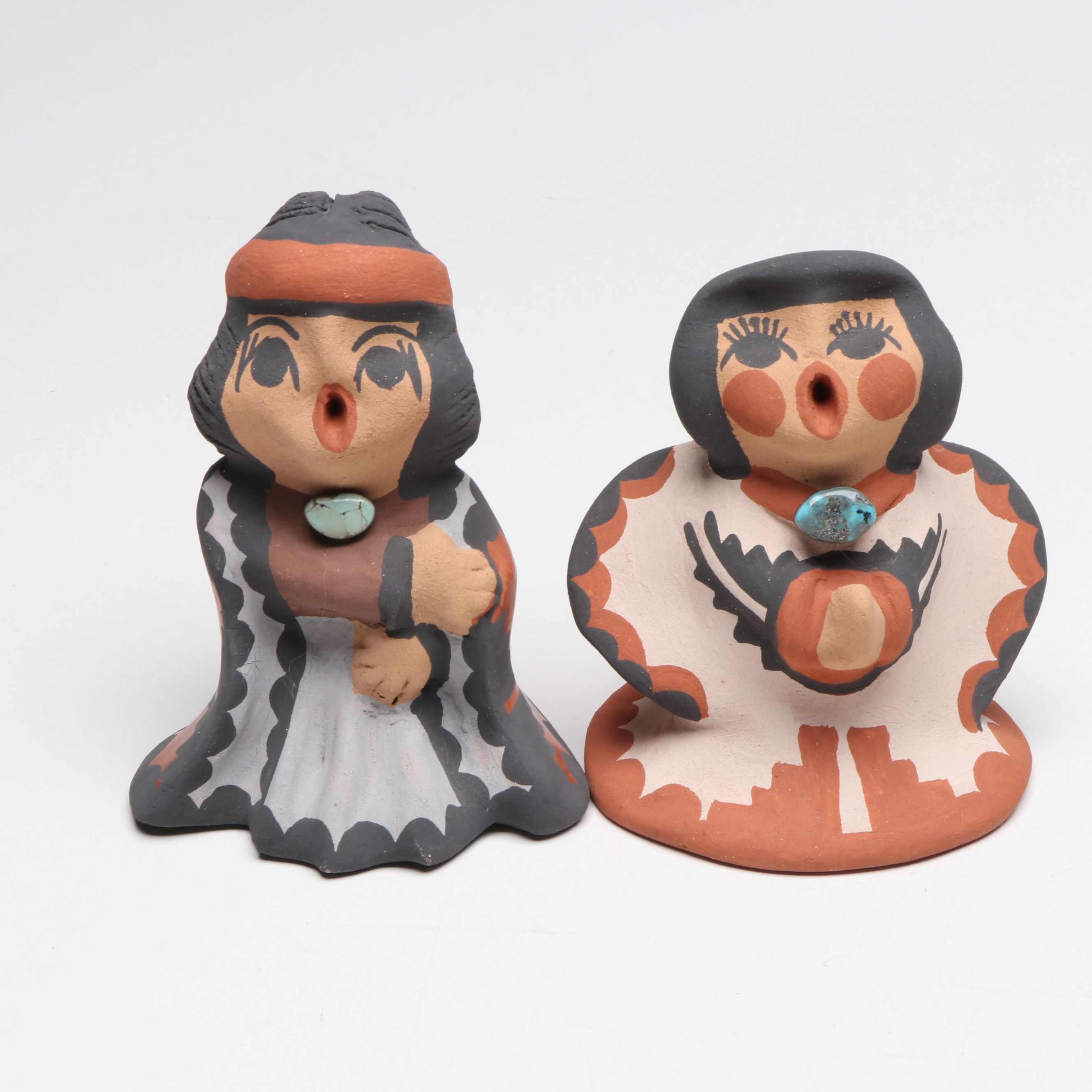 Caroline Sando Jemez Pueblo Ceramic Nativity Set