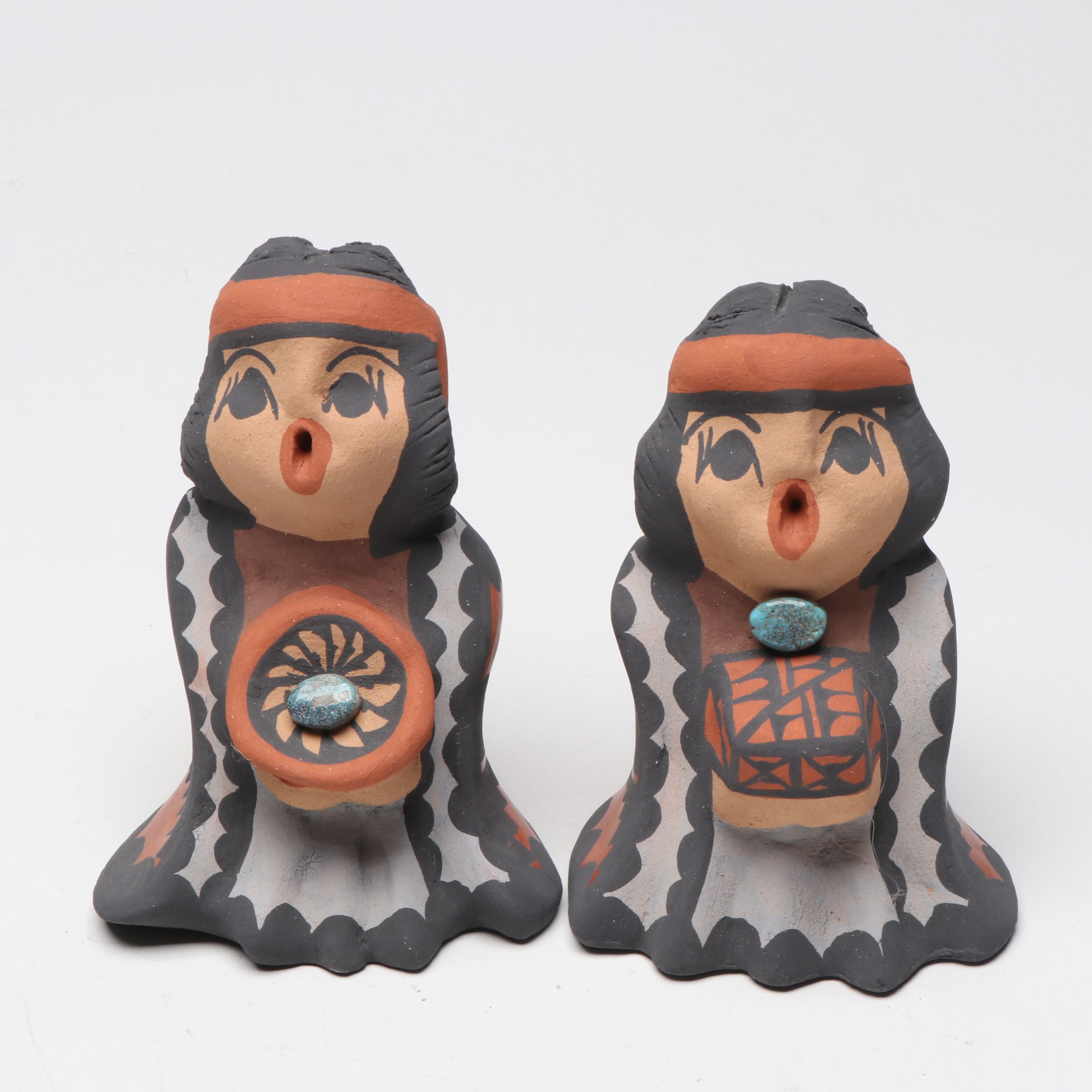 Caroline Sando Jemez Pueblo Ceramic Nativity Set