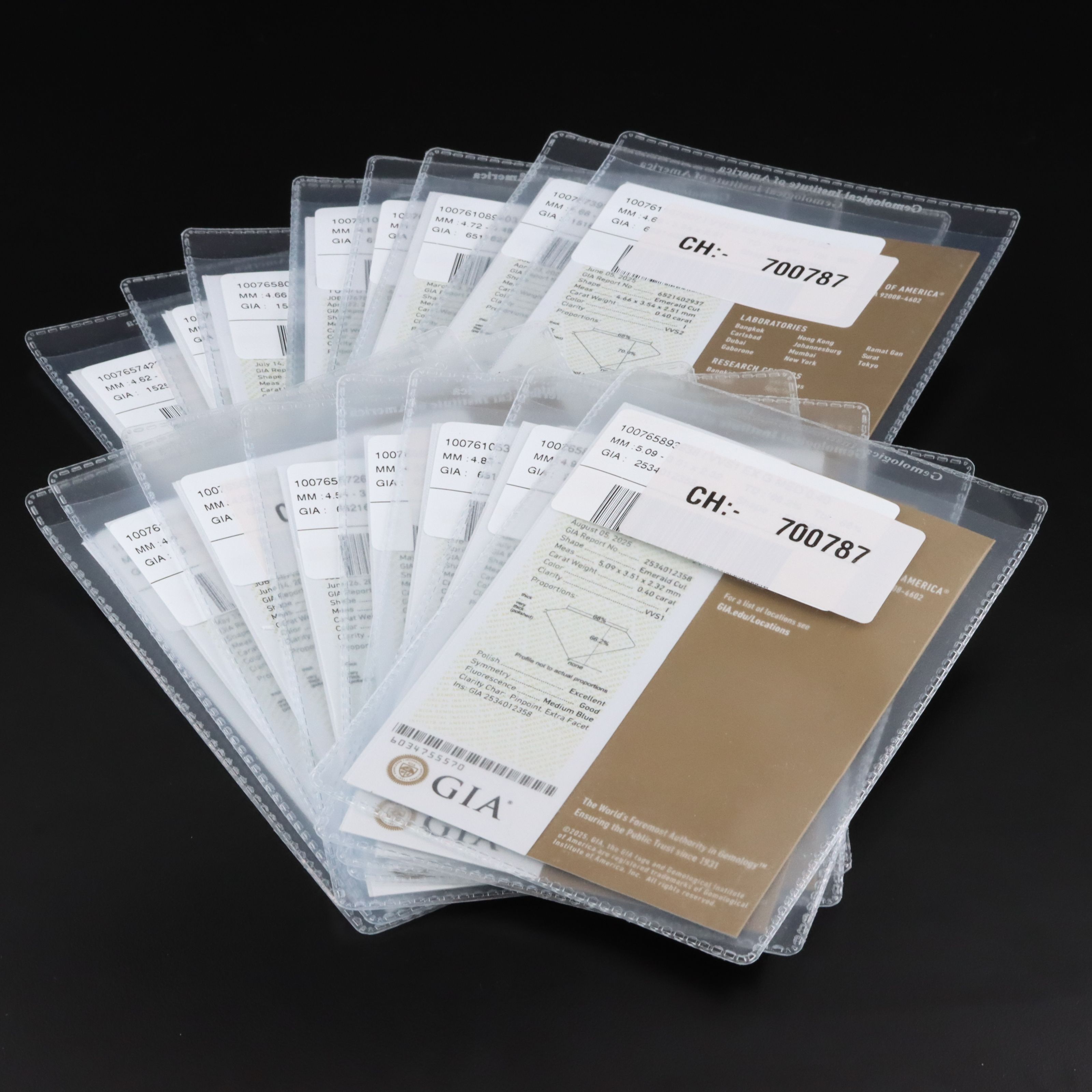 18K 6.80 CTW Diamond Eternity Band with GIA Reports