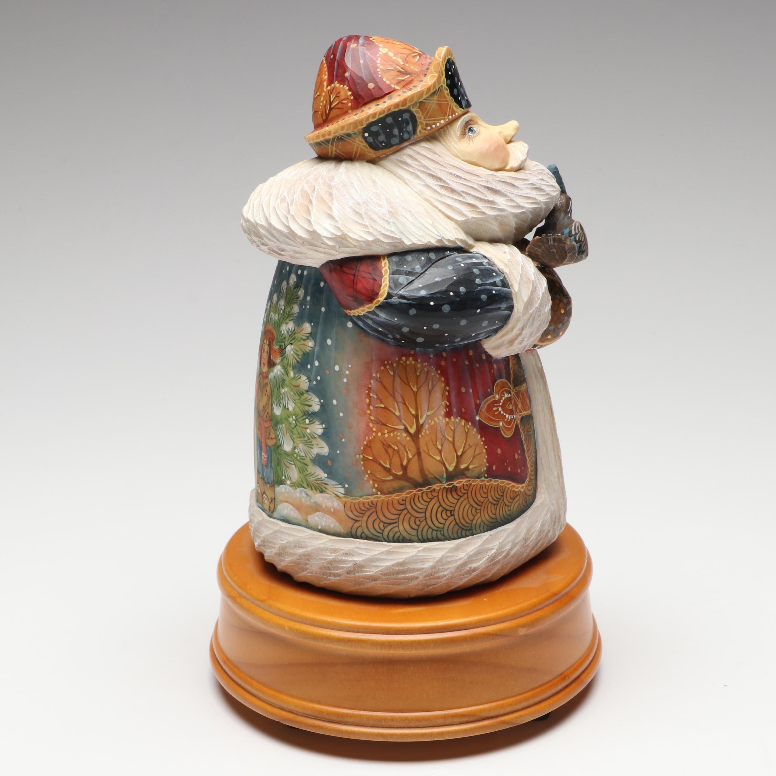 G. DeBrekht "Musical Villager" Figurine with Doll and Vase