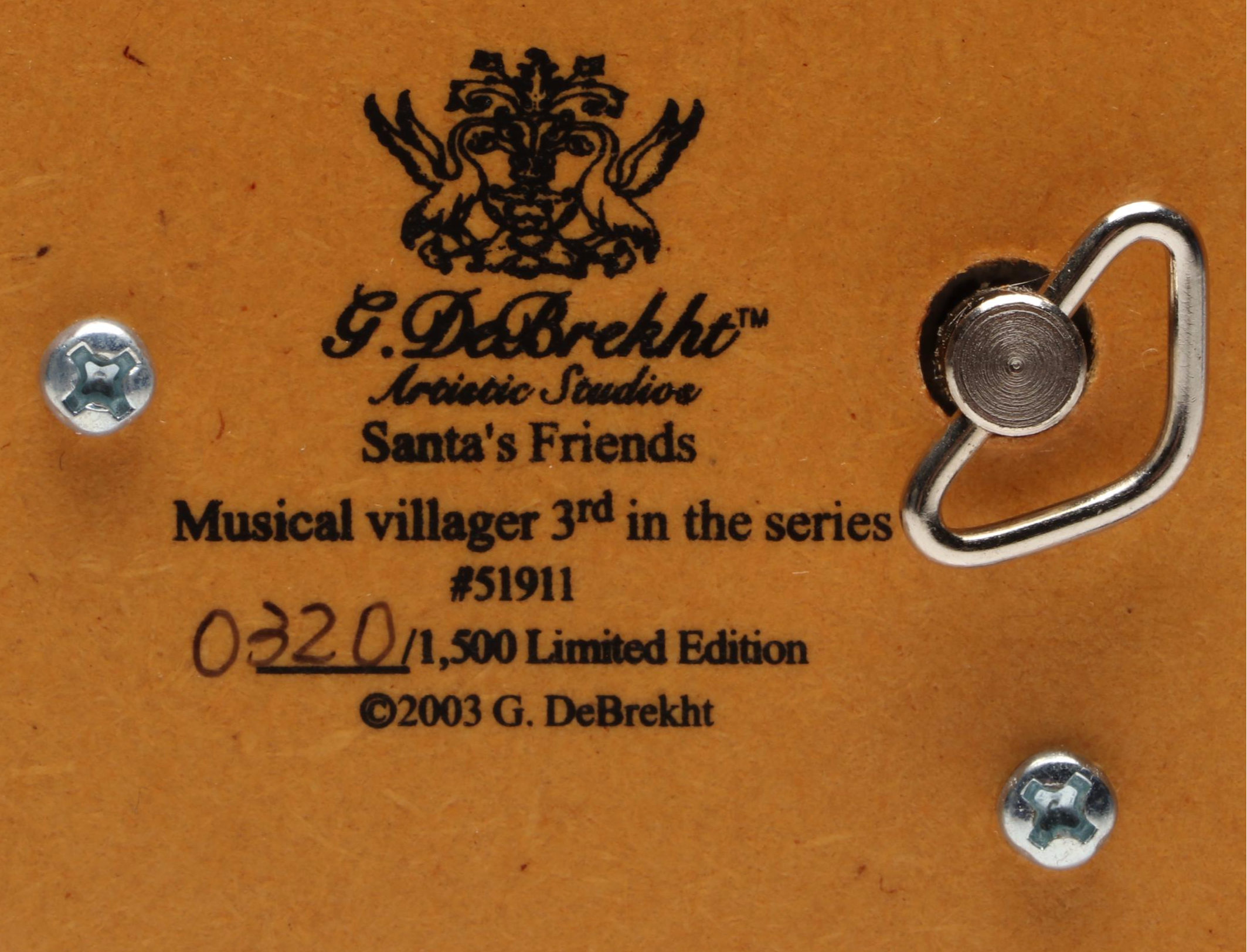 G. DeBrekht "Musical Villager" Figurine with Doll and Vase