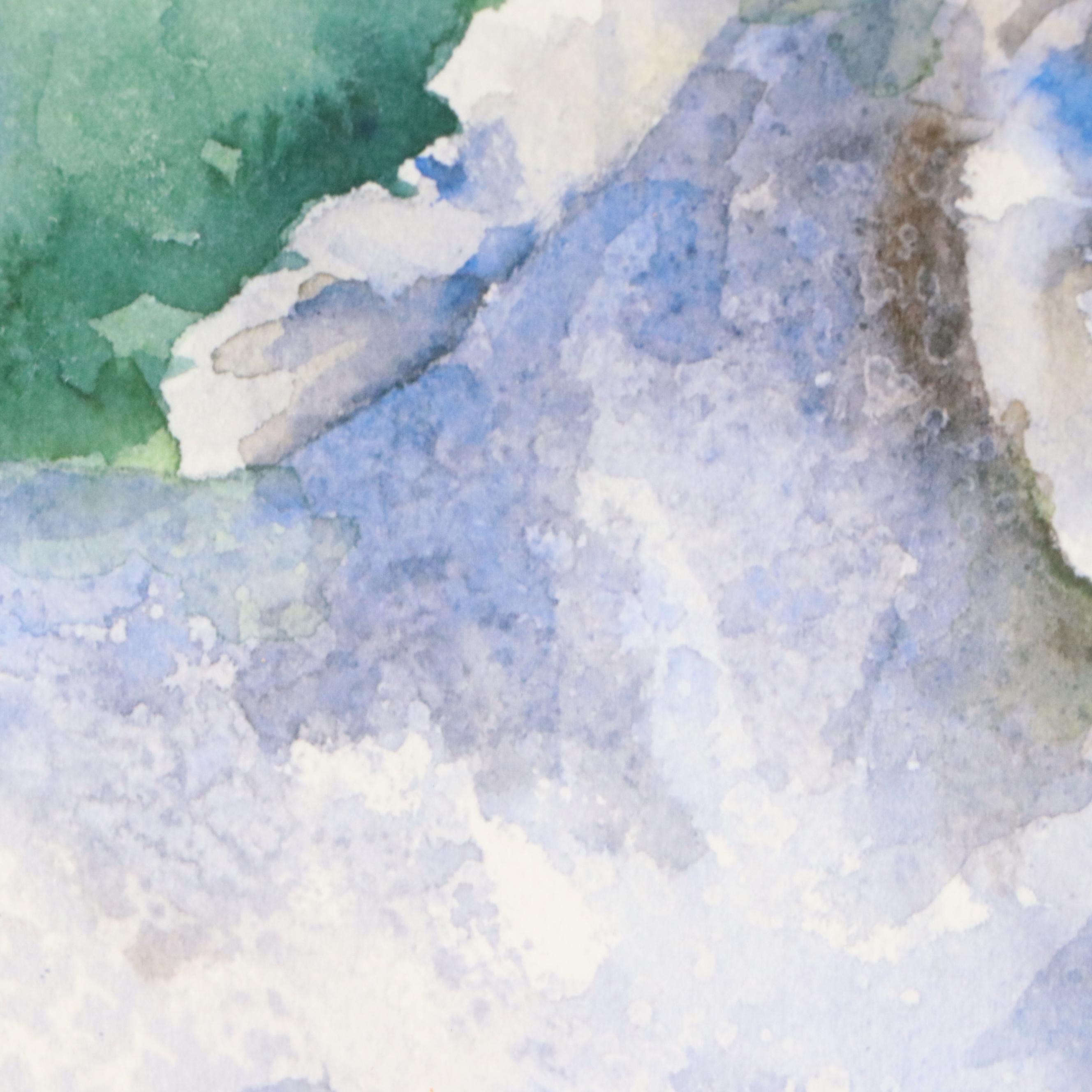 Ron Krajewski Watercolor Paintings of Racing Horse Portraits, 21st Century