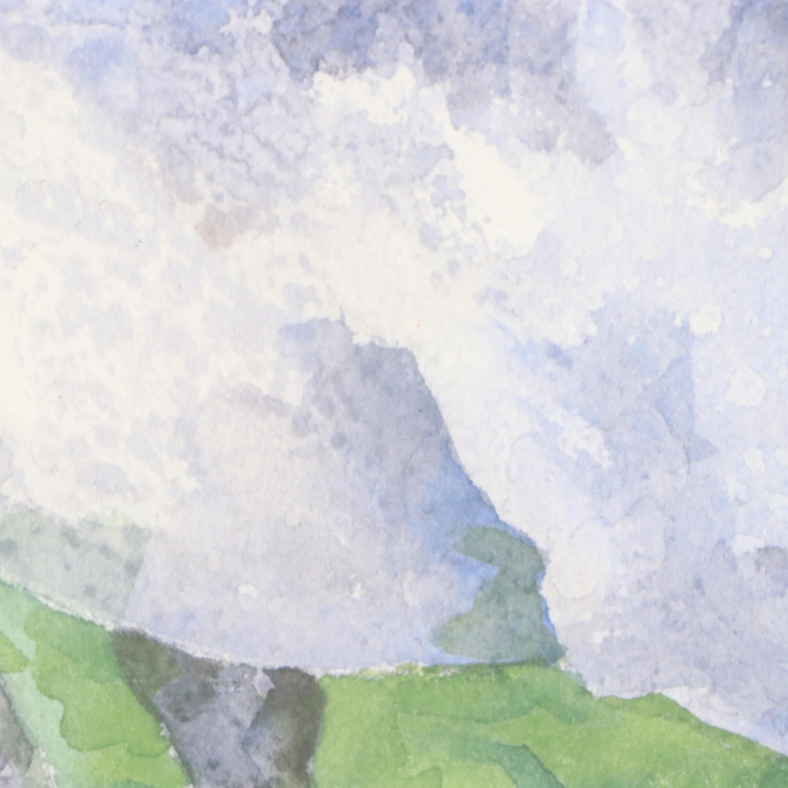 Ron Krajewski Watercolor Paintings of Racing Horse Portraits, 21st Century