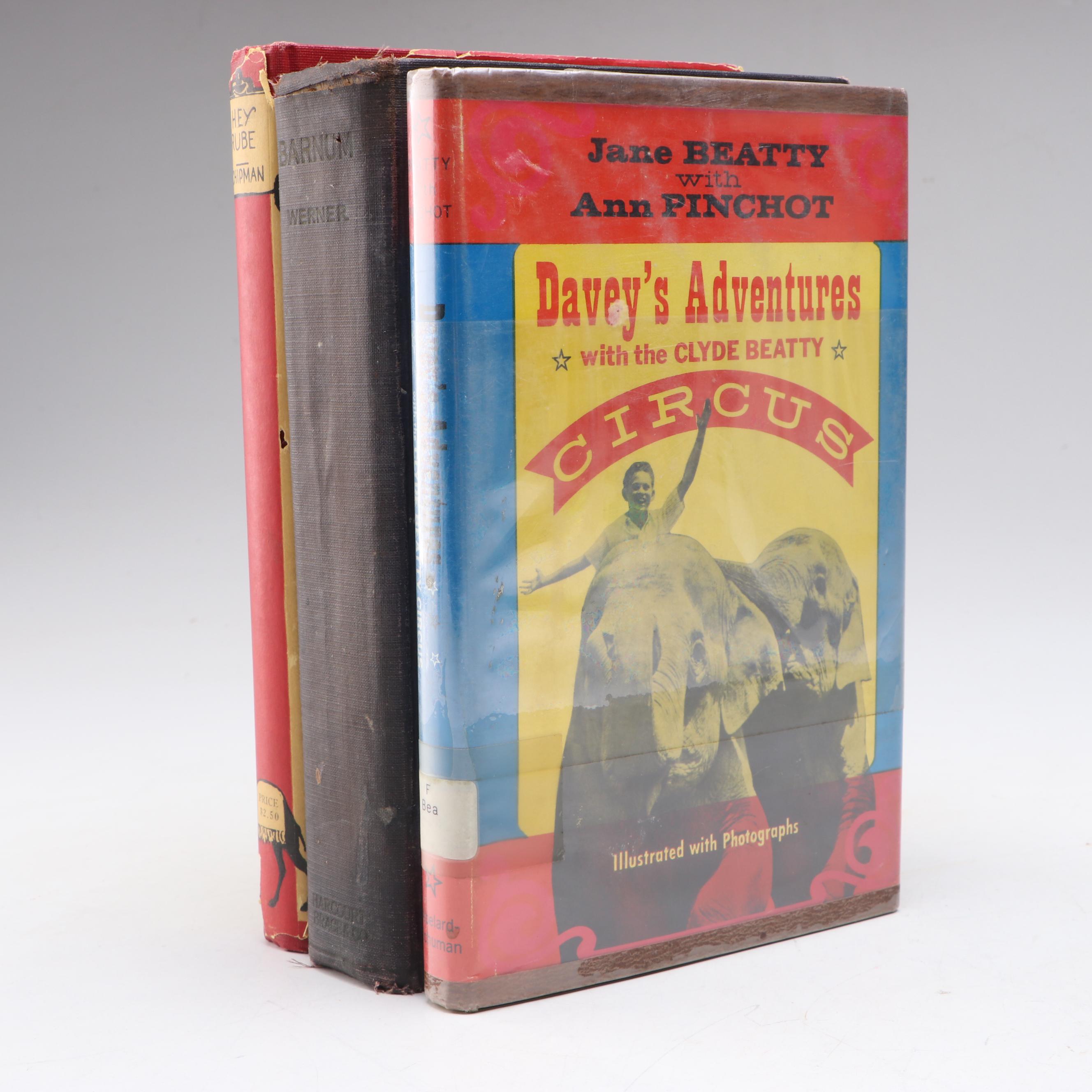 Signed First Edition "Hey Rube" by Bert J. Chipman and More Circus Books