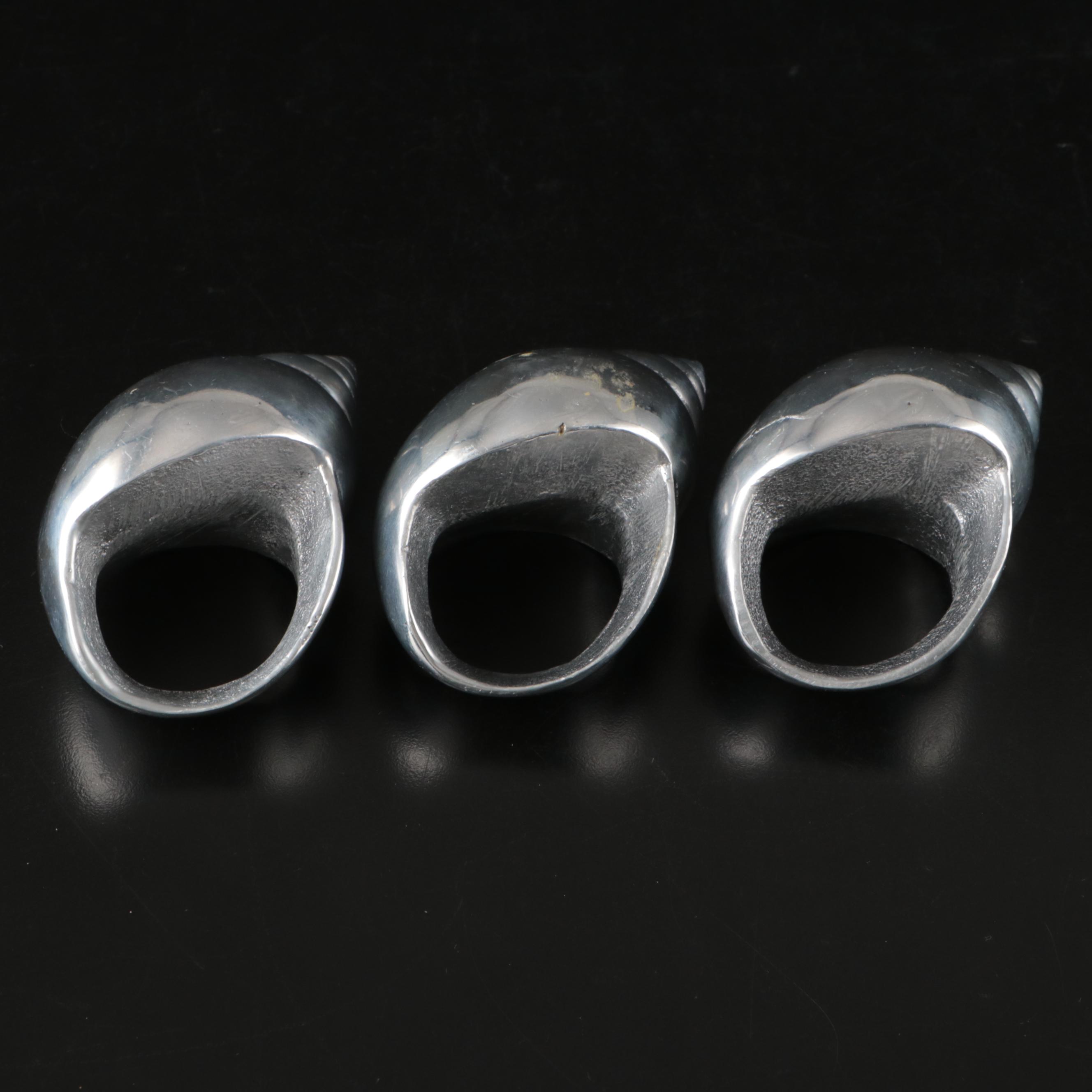 Metal Shell Shaped Napkin Rings