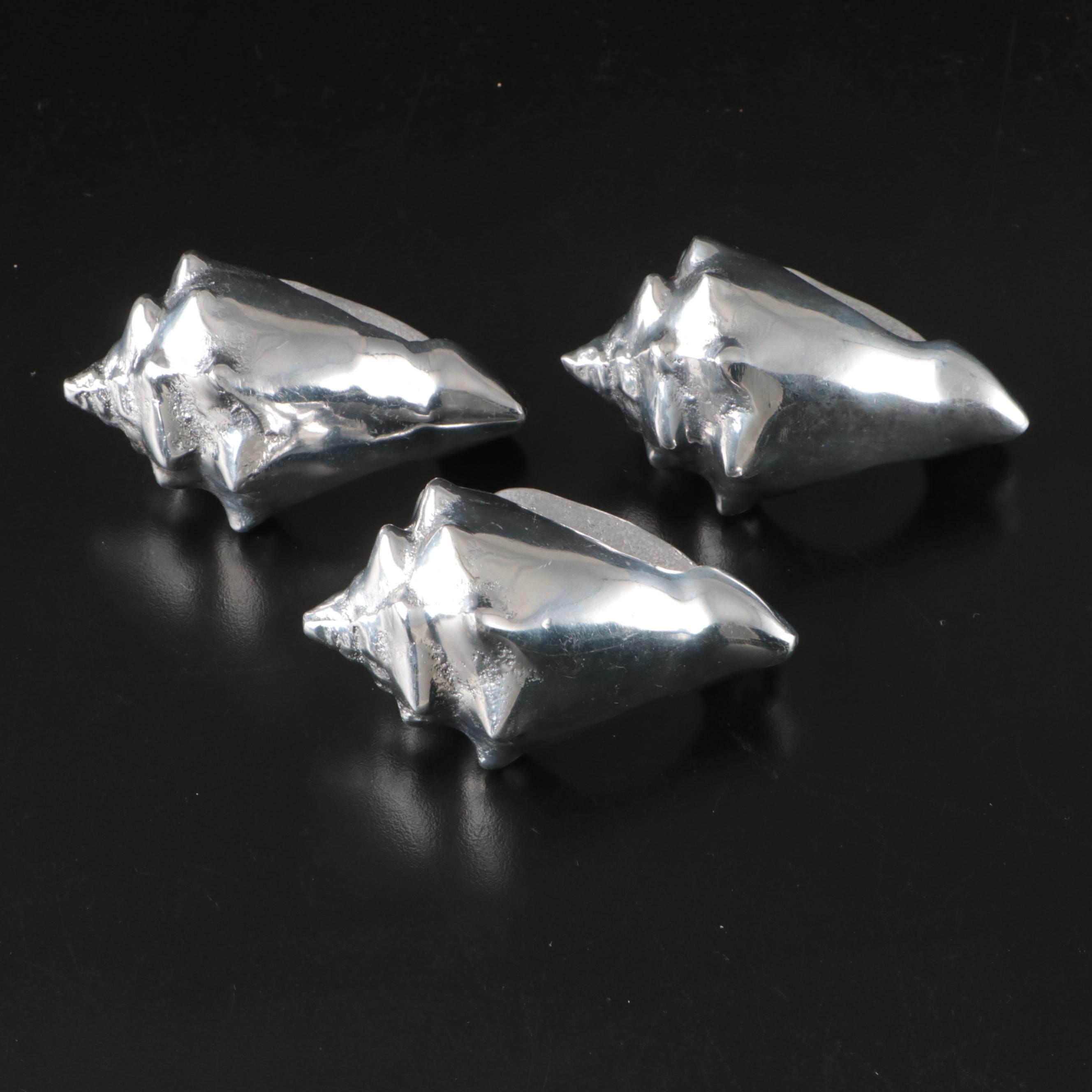 Metal Shell Shaped Napkin Rings