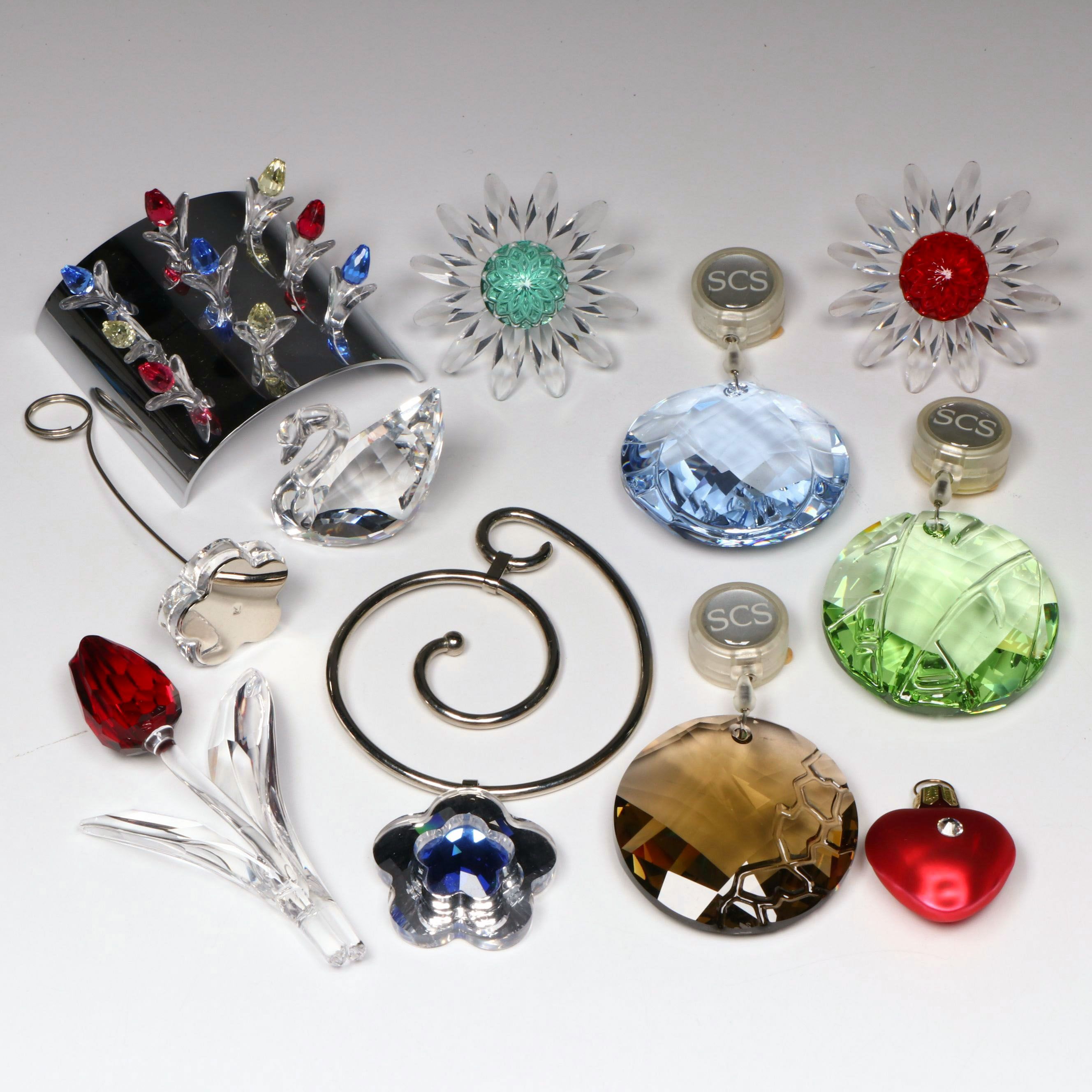 Swarovski Crystal Tulips with Display Stand, Window Ornaments and More