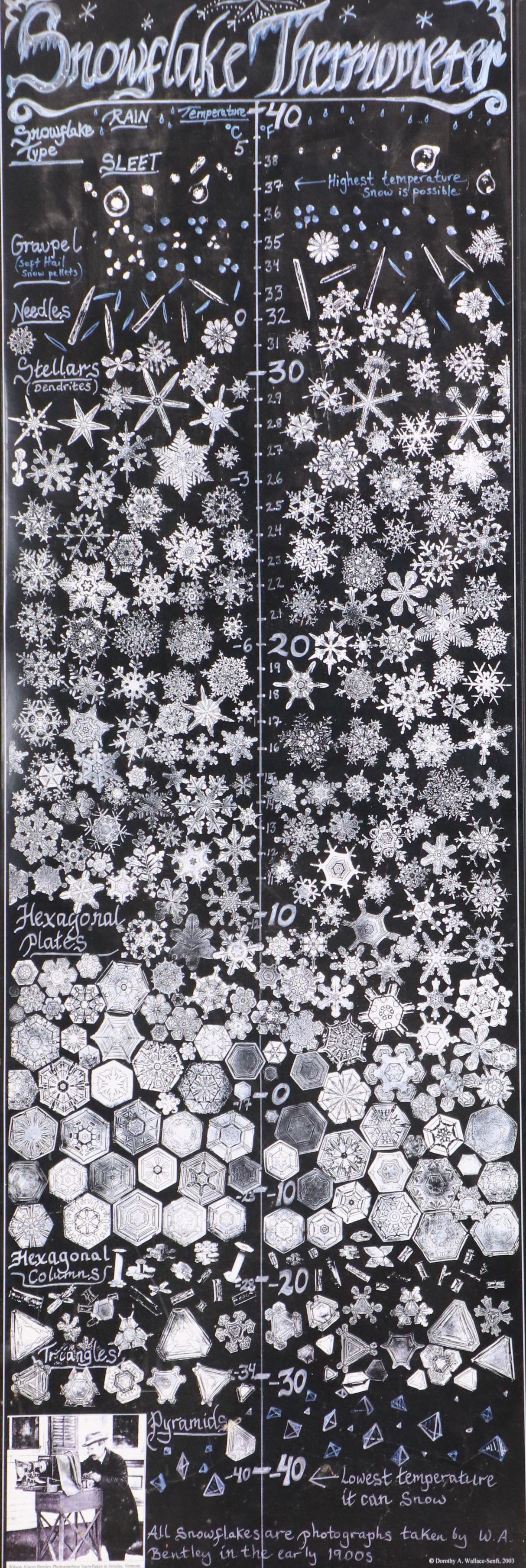 Giclée After Dorothy Wallace-Senft "Snowflake Thermometer," 2003
