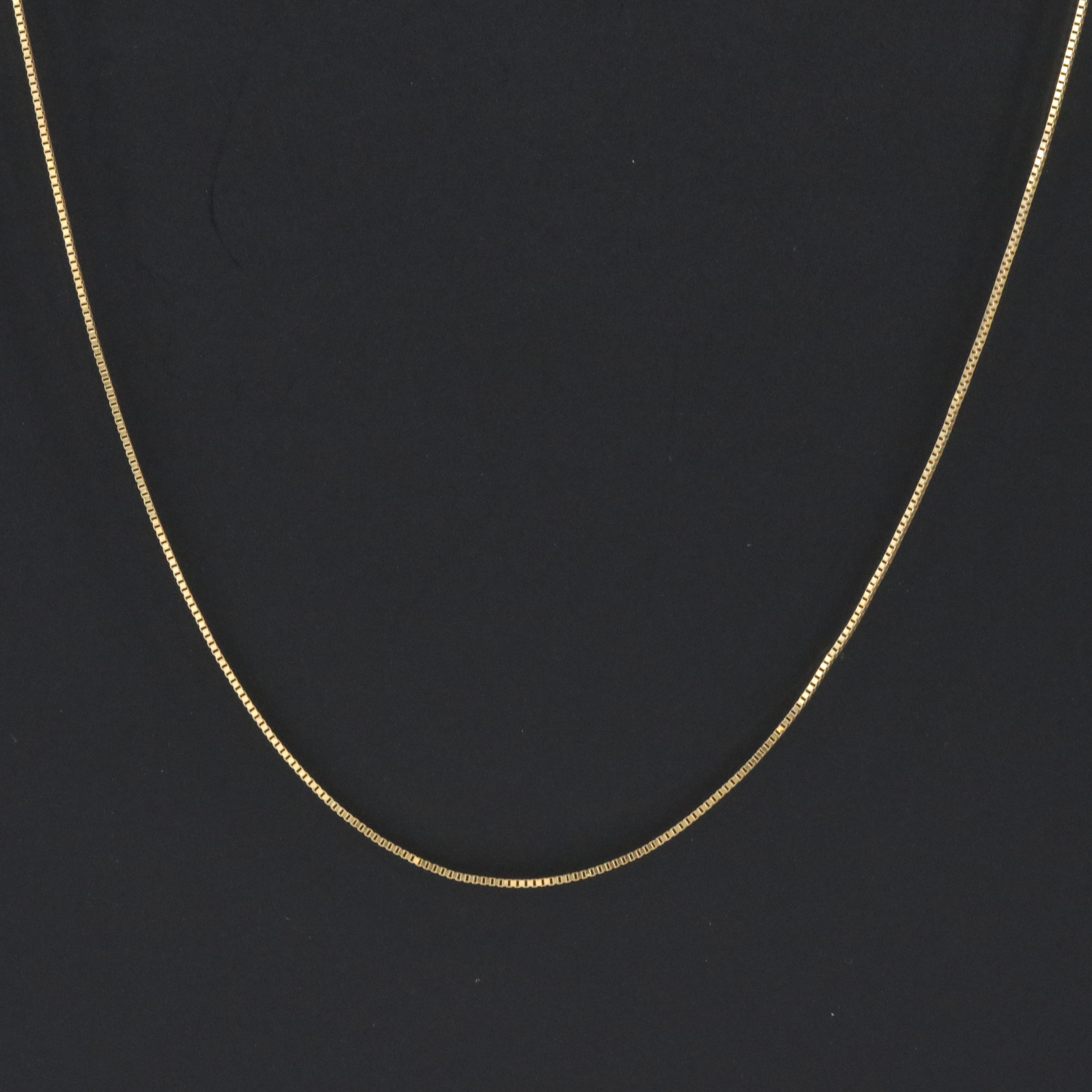 10K Box Chain Necklace