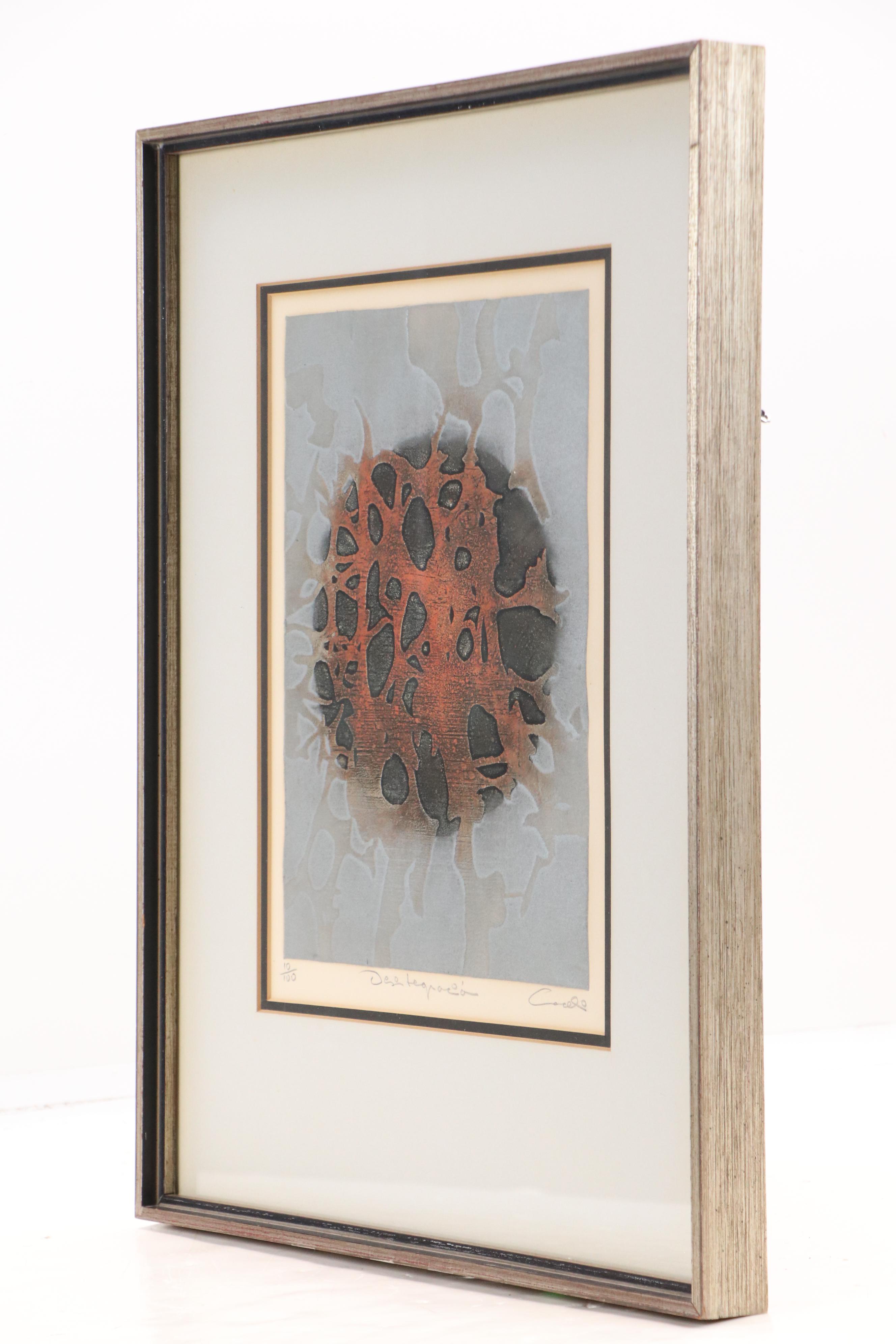 Abstract Biomorphic Etching, Late 20th Century