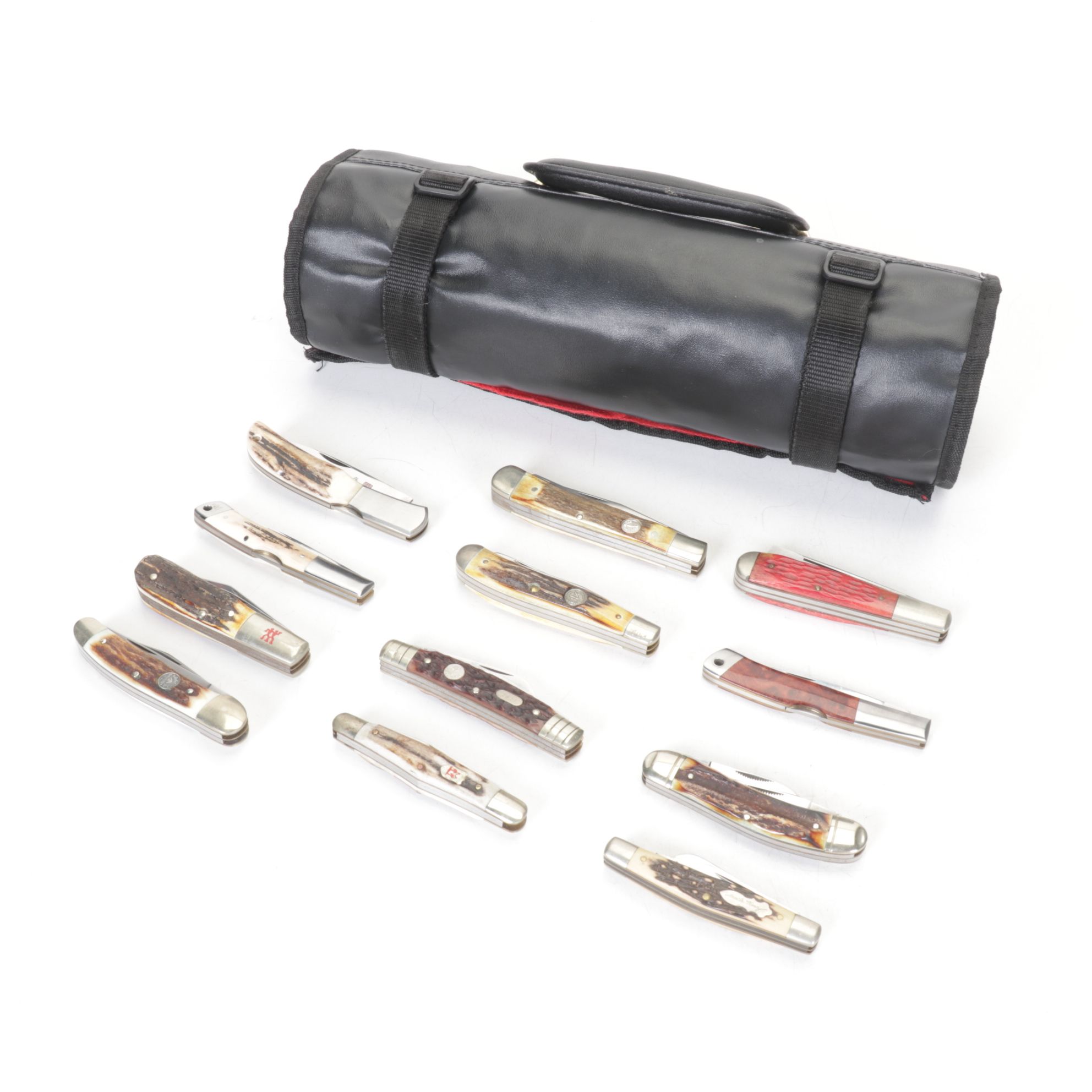 Bone Handled Folding Pocket Knife Collection