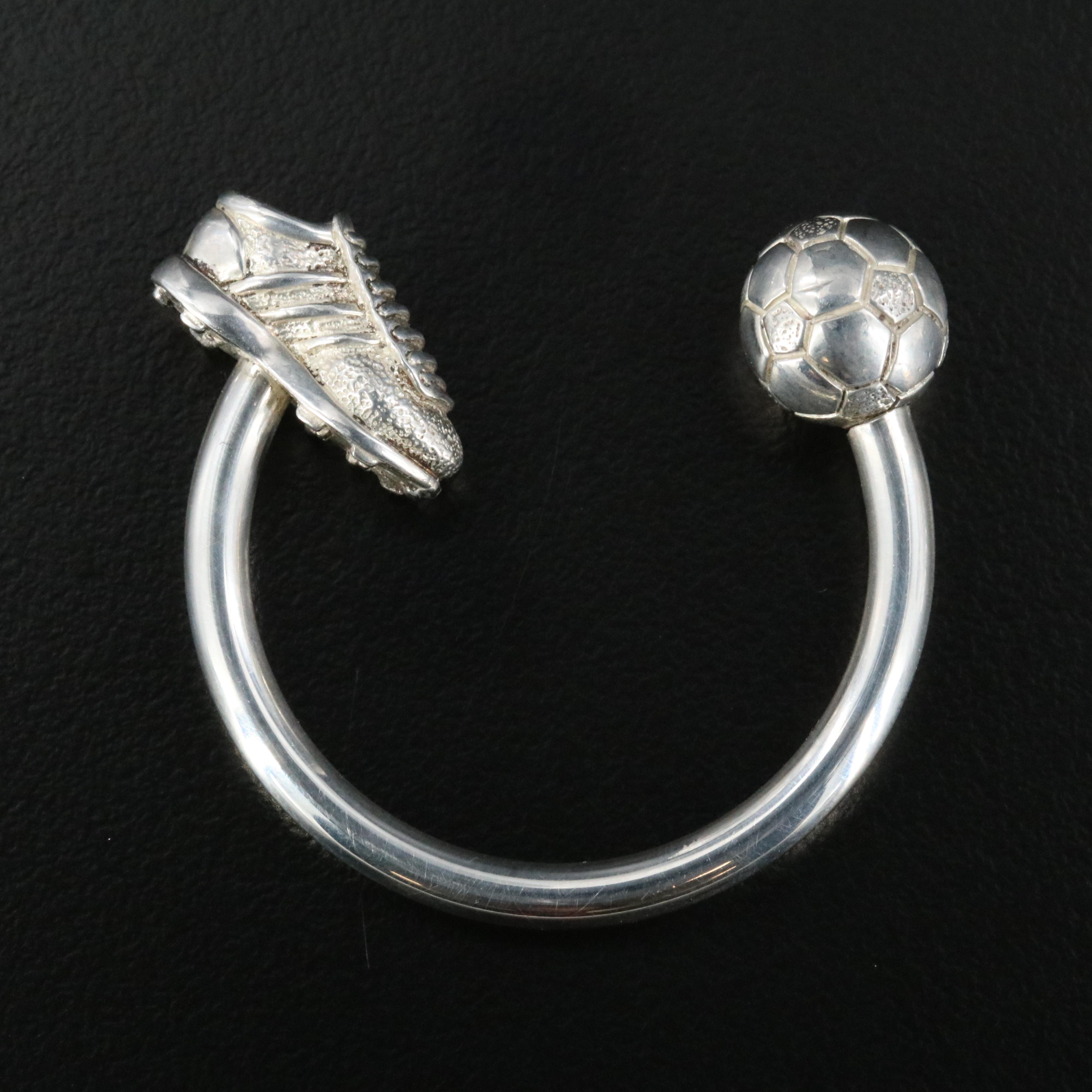 Tiffany & Co. Sterling Soccer Ball and Shoe Key Ring