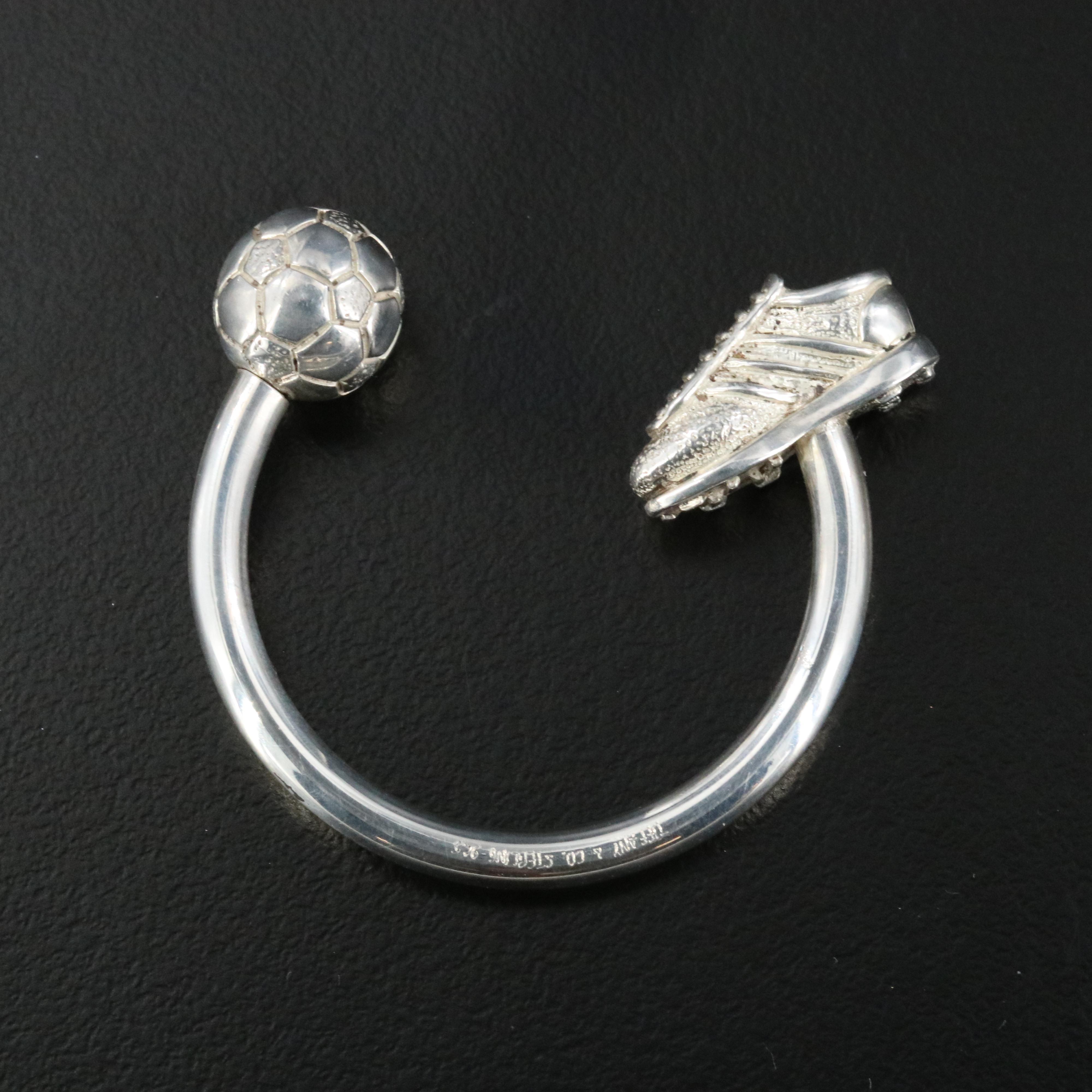 Tiffany & Co. Sterling Soccer Ball and Shoe Key Ring