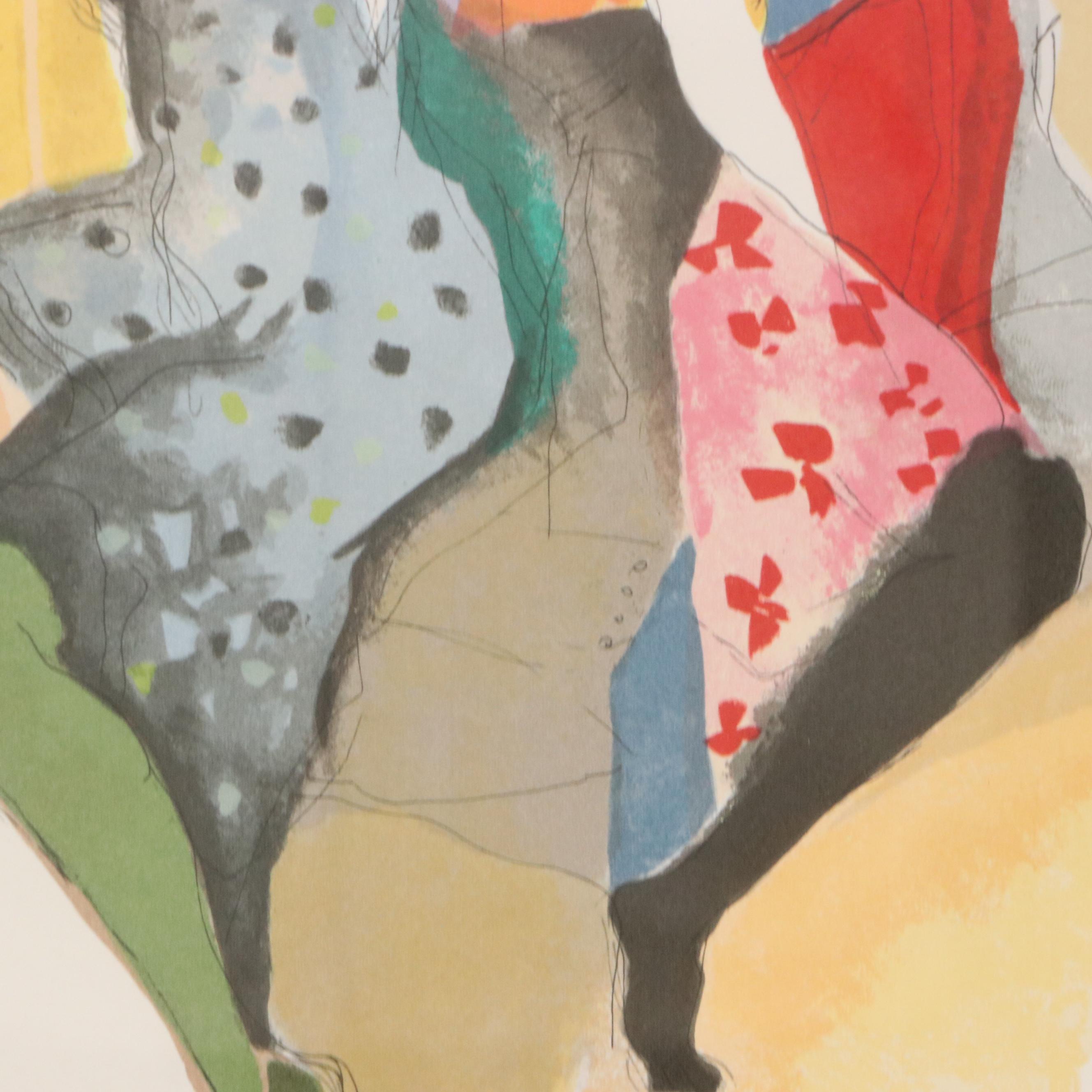 Itzchak Tarkay Serigraph "Les Parisiens," 1991